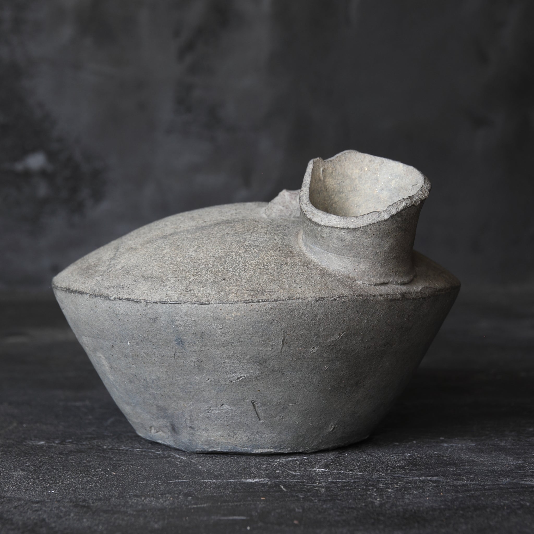 FLACHFLASCHE, Sue-Keramik, Nara-Zeit(710–794 n. Chr.)