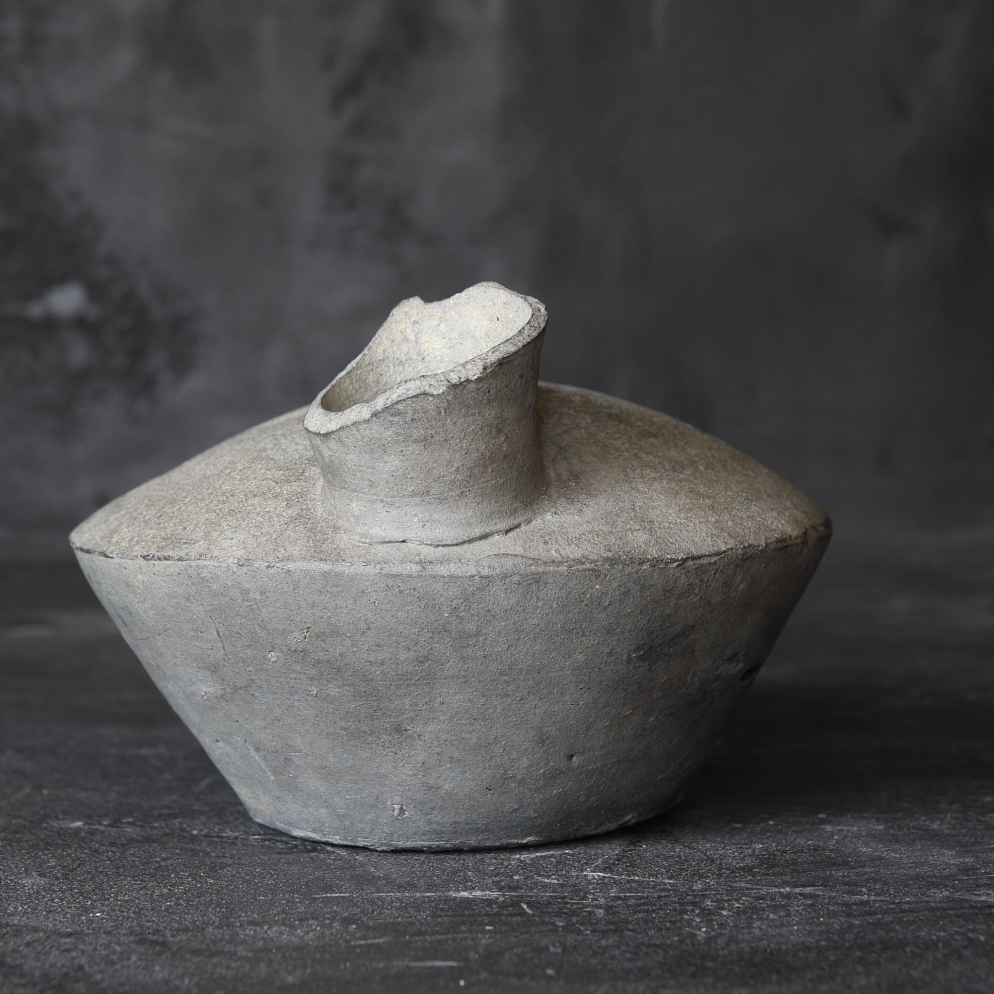 FLACHFLASCHE, Sue-Keramik, Nara-Zeit(710–794 n. Chr.)