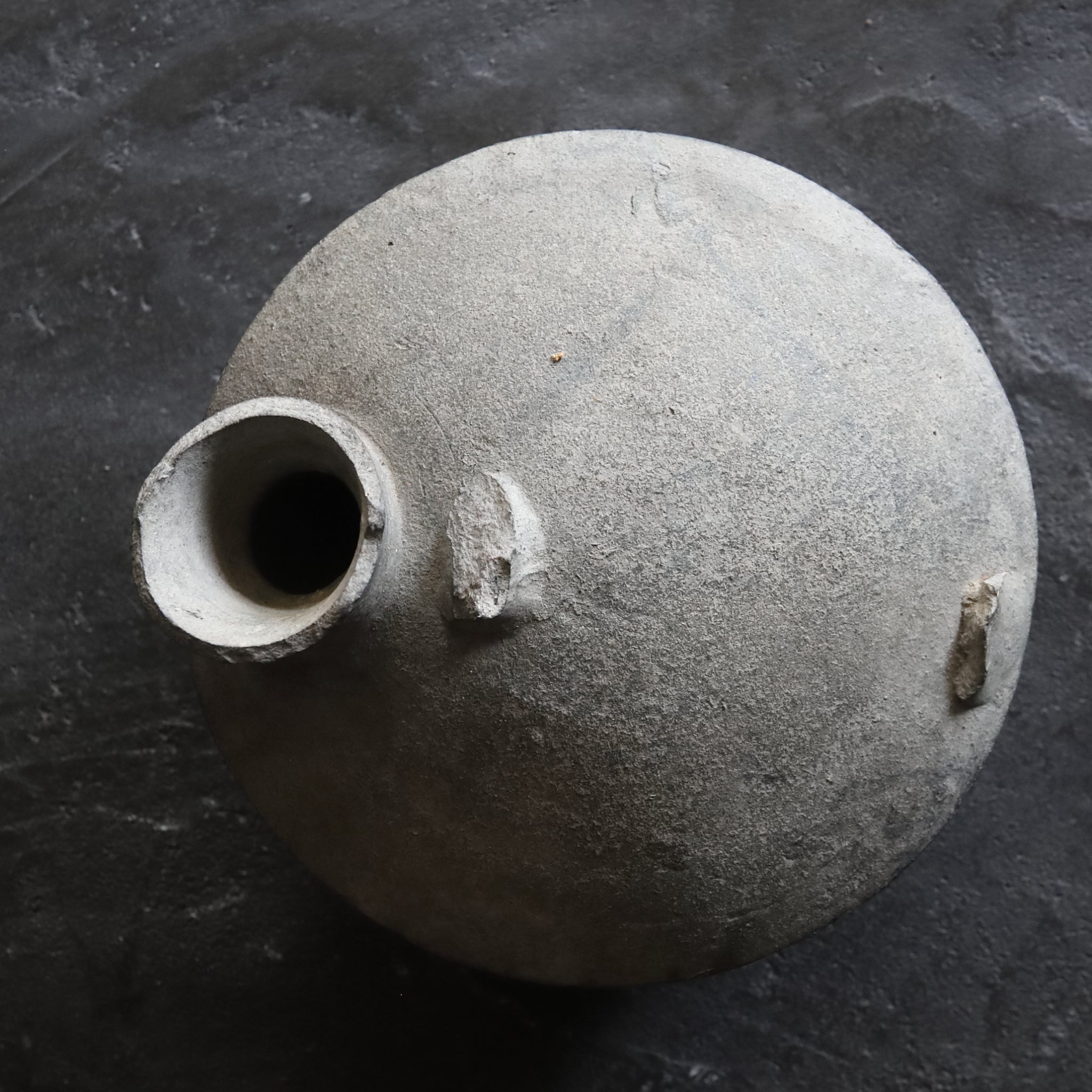 FLACHFLASCHE, Sue-Keramik, Nara-Zeit(710–794 n. Chr.)