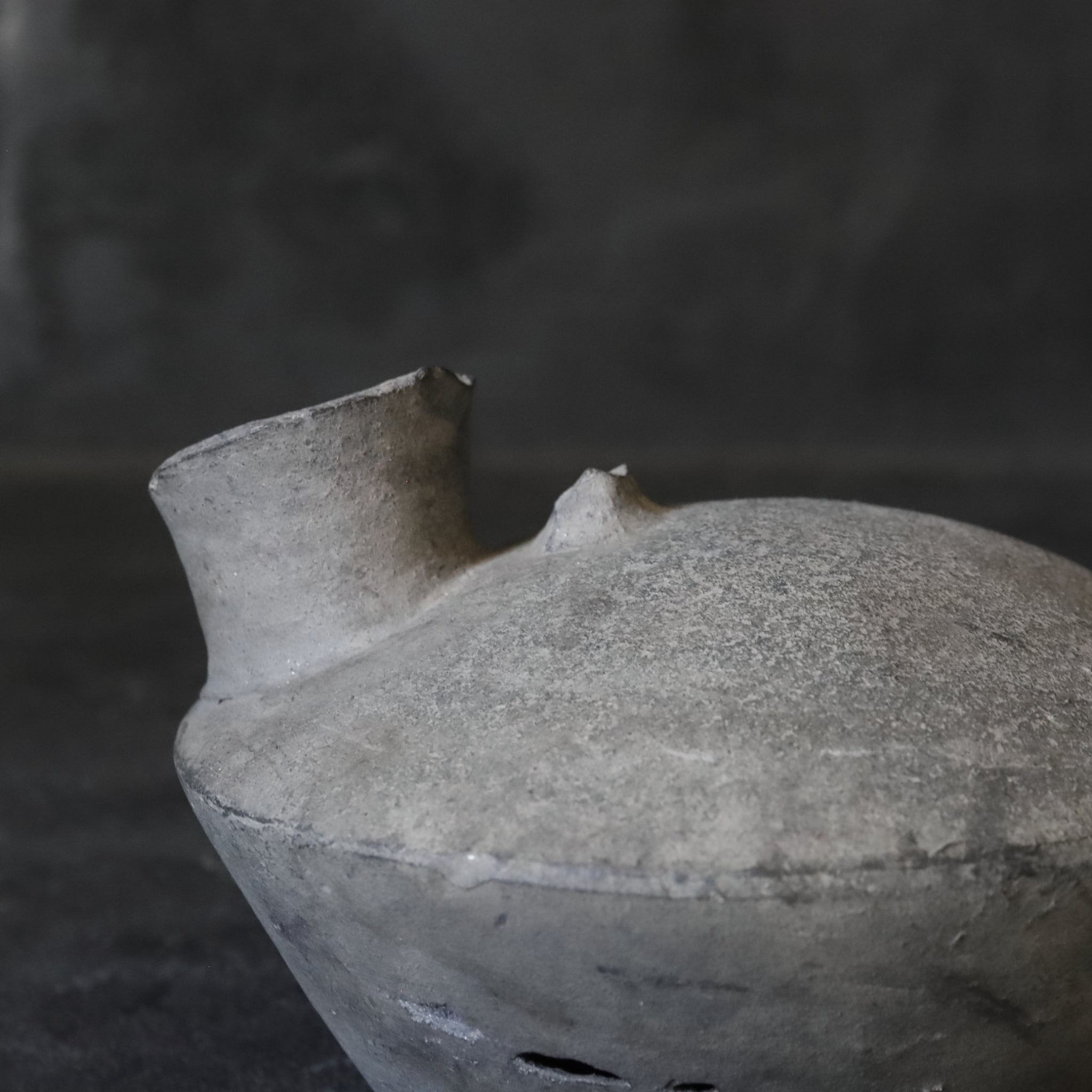 FLACHFLASCHE, Sue-Keramik, Nara-Zeit(710–794 n. Chr.)