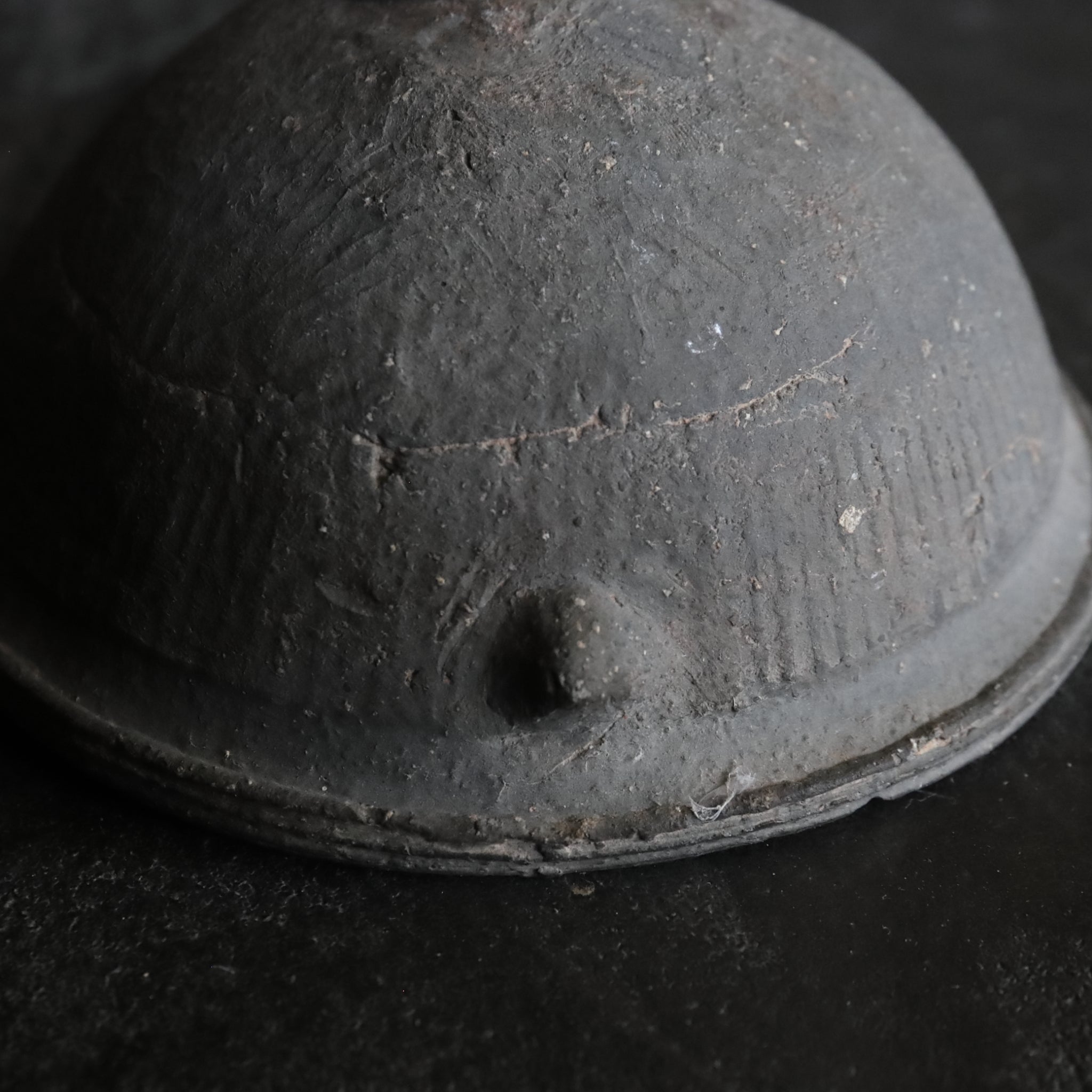 CUENCO CON DOS ASAS, Cerámica Sue, con base anular, Período Nara(710–794 d. C.)