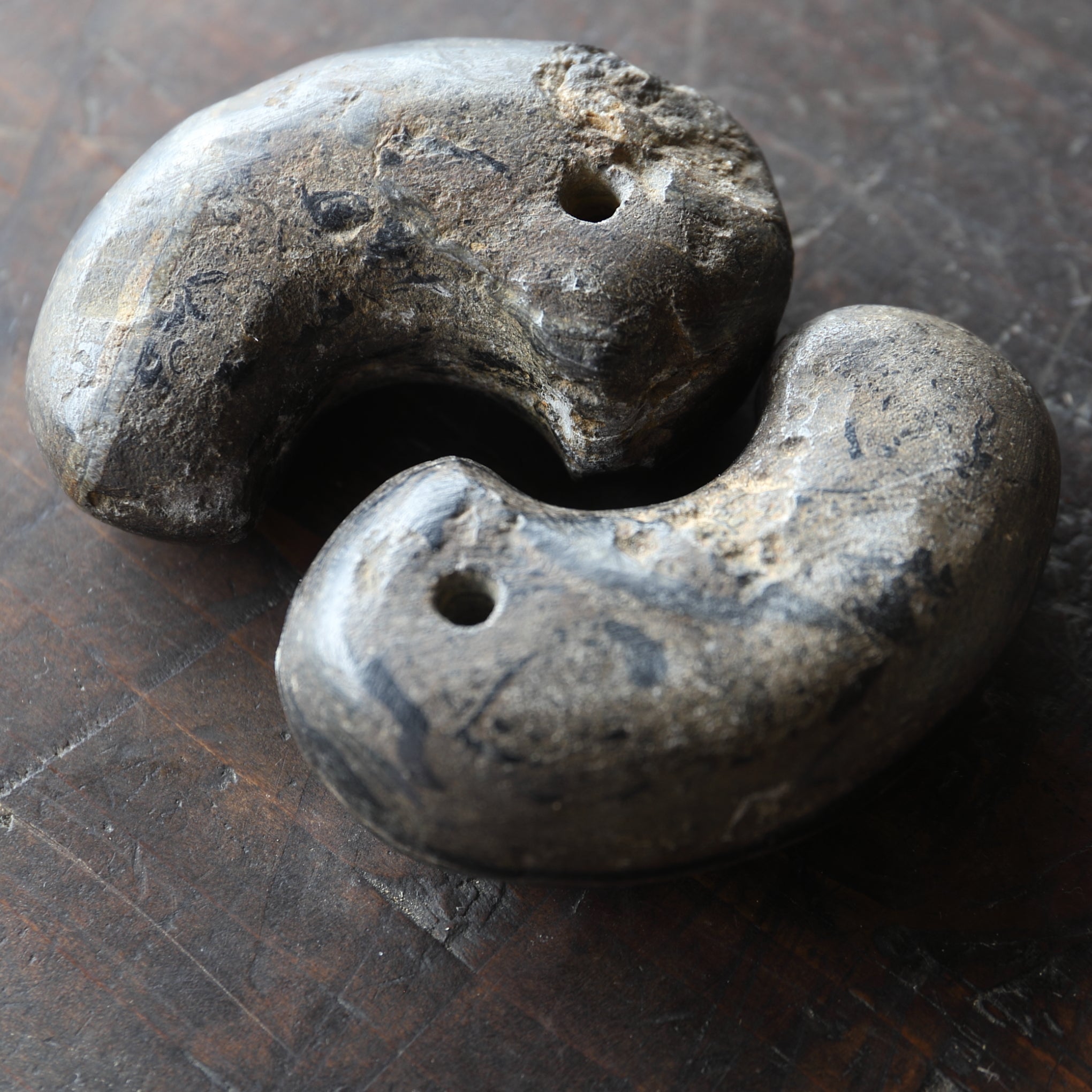 CUENTA MAGATAMA DE TALCO, Par, Período Kofun(250–581 d. C.)