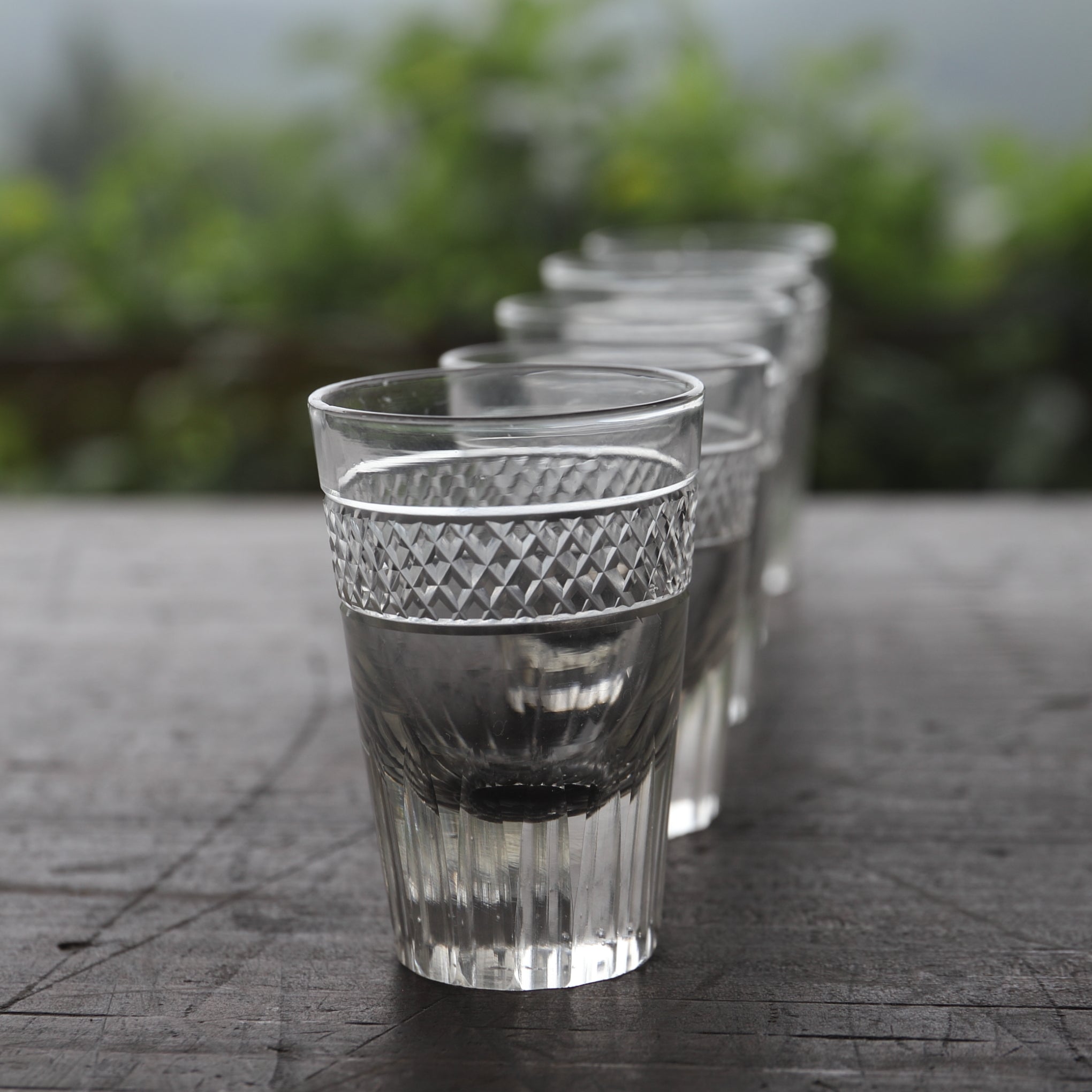 DRINKING GLASS, Set of 5, Meiji Period(1868–1912CE)