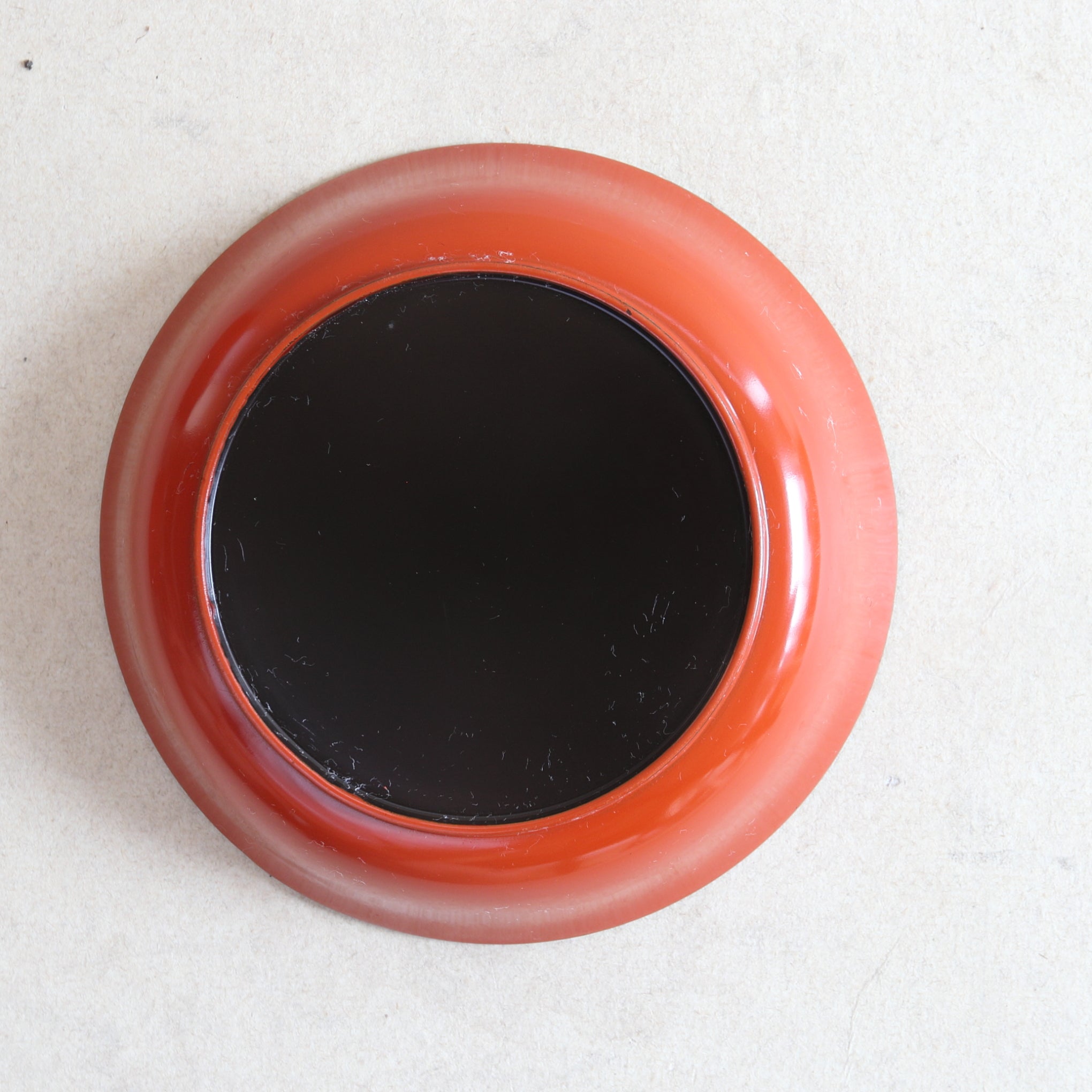BOL PARA DULCES, Lacado antiguo con pintura de caqui, juego de 10, Período Taisho(1912–1926 d. C.)