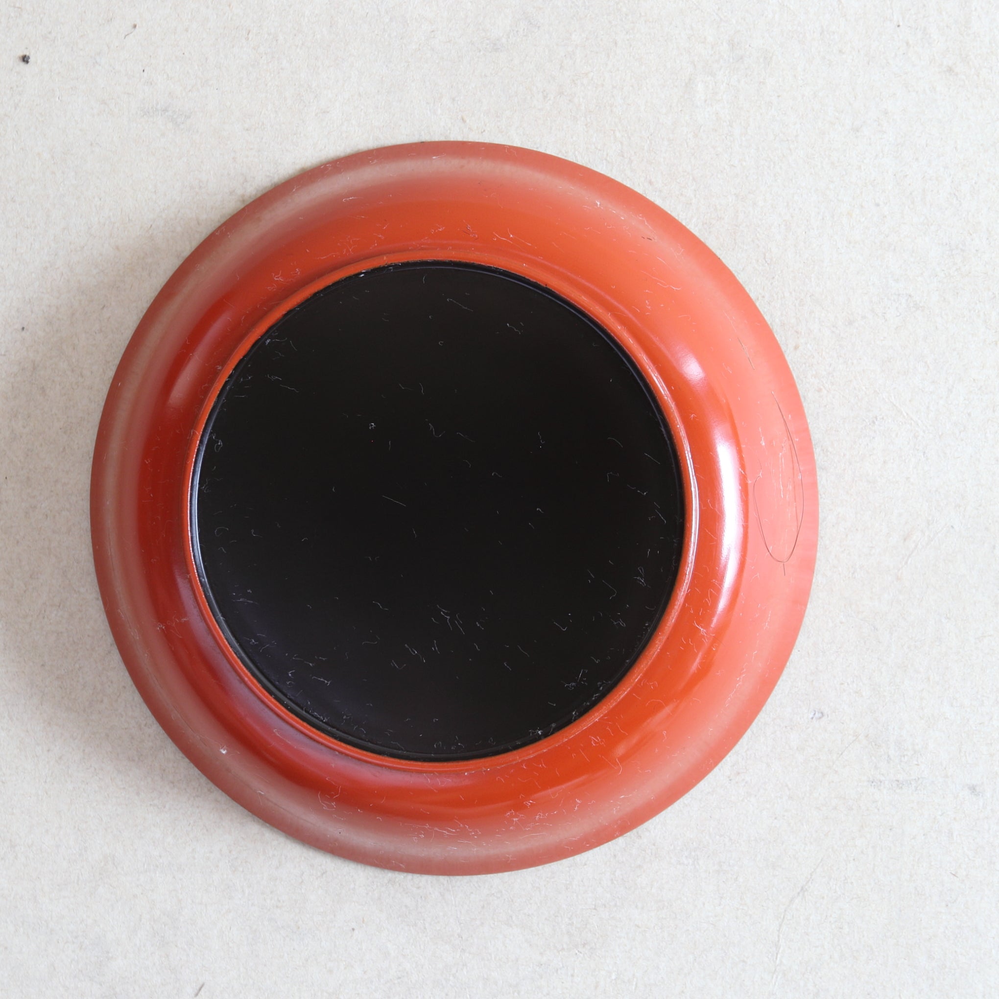 BOL PARA DULCES, Lacado antiguo con pintura de caqui, juego de 10, Período Taisho(1912–1926 d. C.)