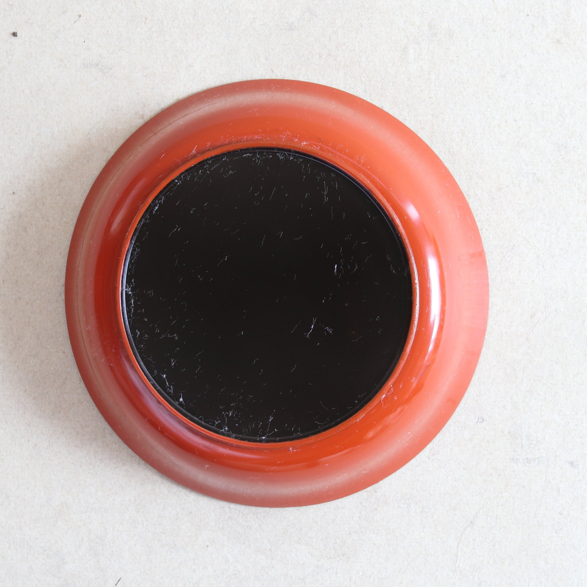 BOL PARA DULCES, Lacado antiguo con pintura de caqui, juego de 10, Período Taisho(1912–1926 d. C.)