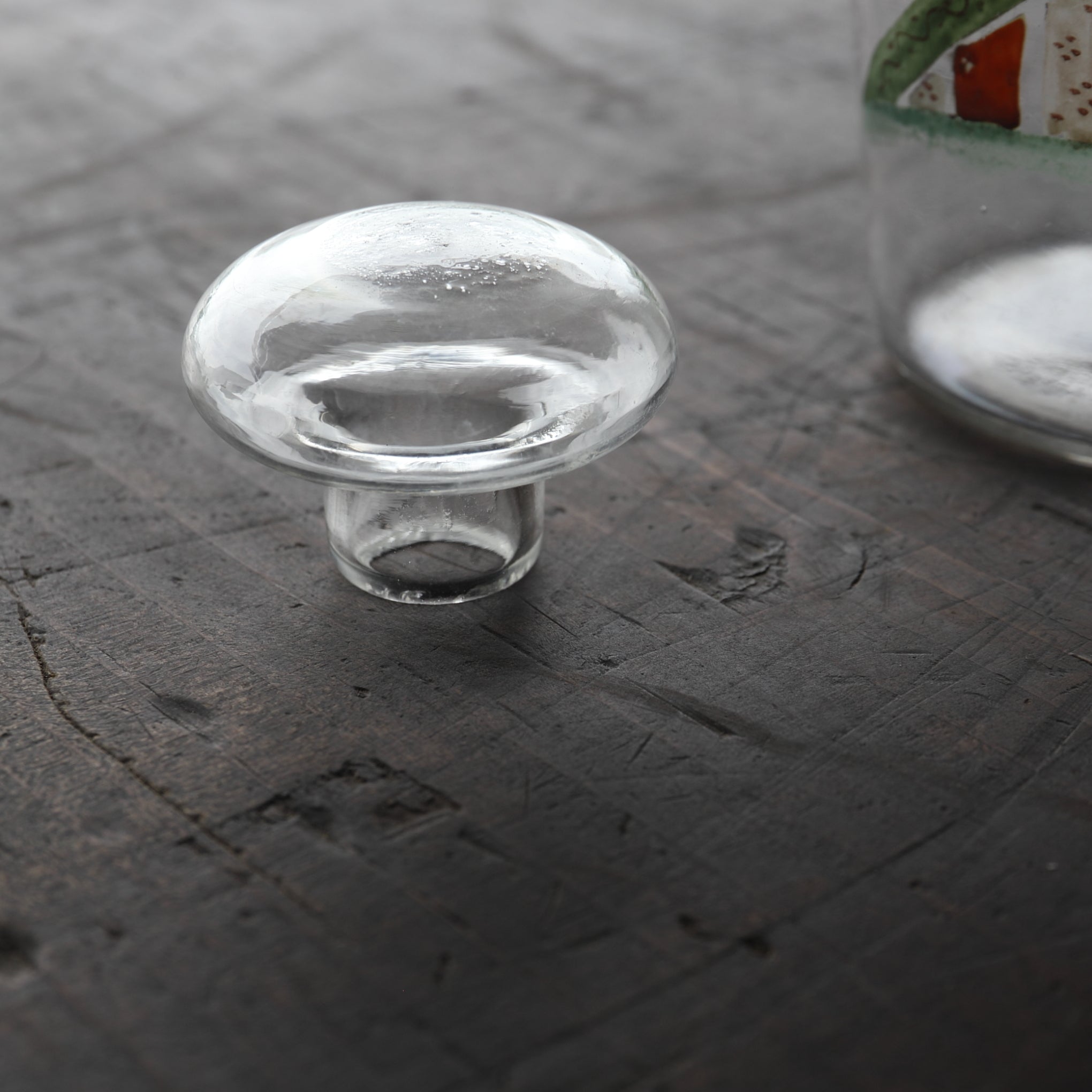 GLASS BOTTLE, with lid, Italian Antique, Modern(19th–20th centuries)