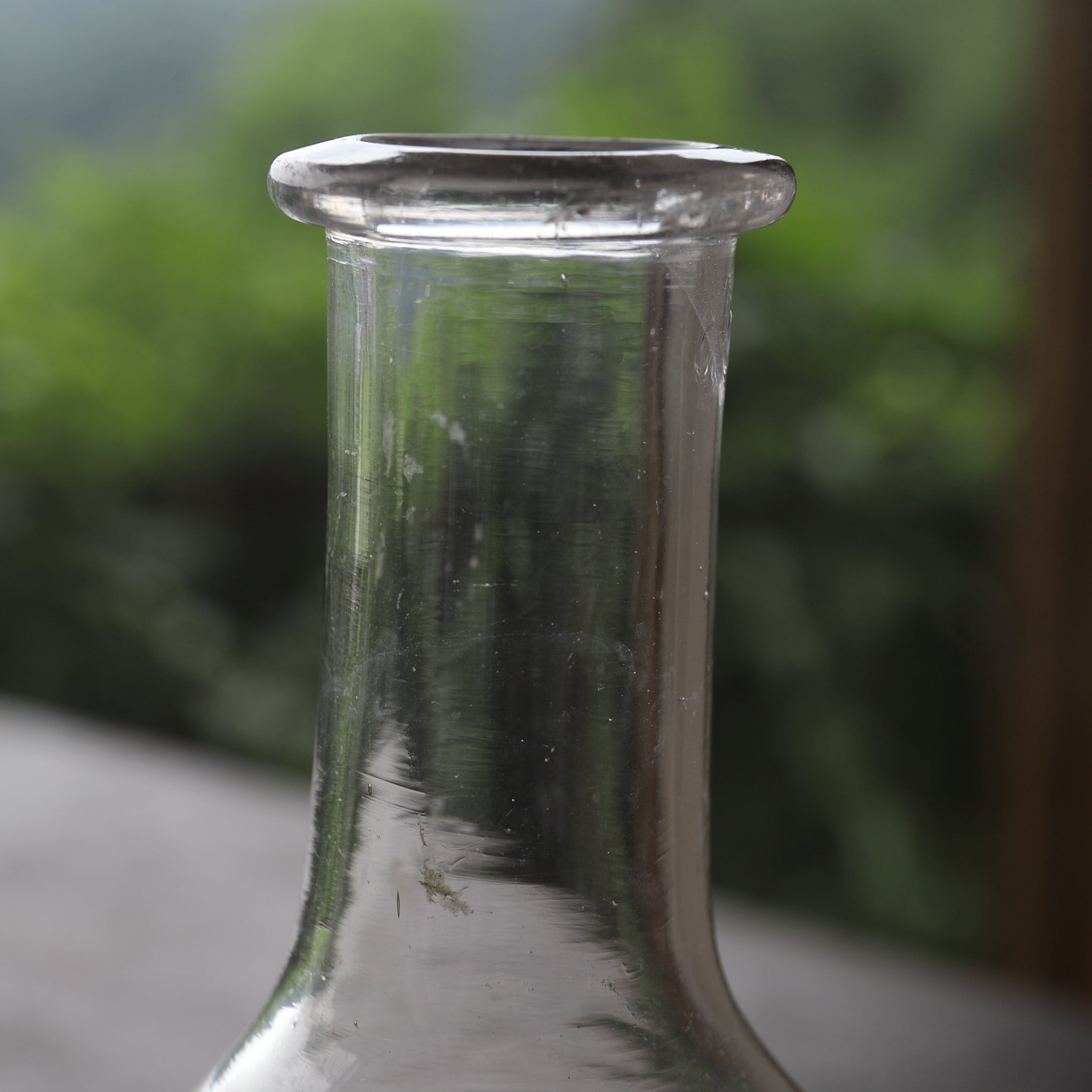 GLASS BOTTLE, with lid, Italian Antique, Modern(19th–20th centuries)