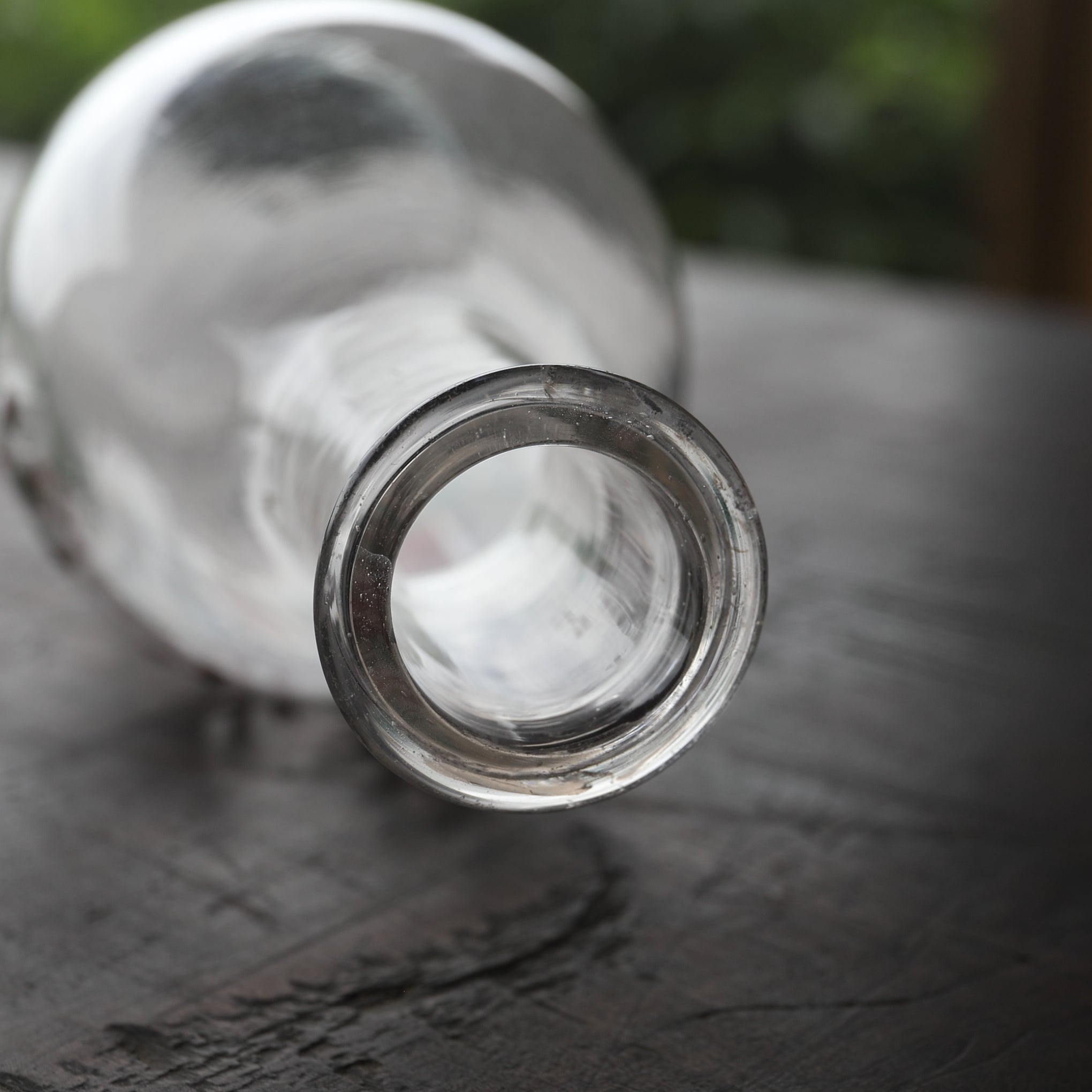 GLASS BOTTLE, with lid, Italian Antique, Modern(19th–20th centuries)