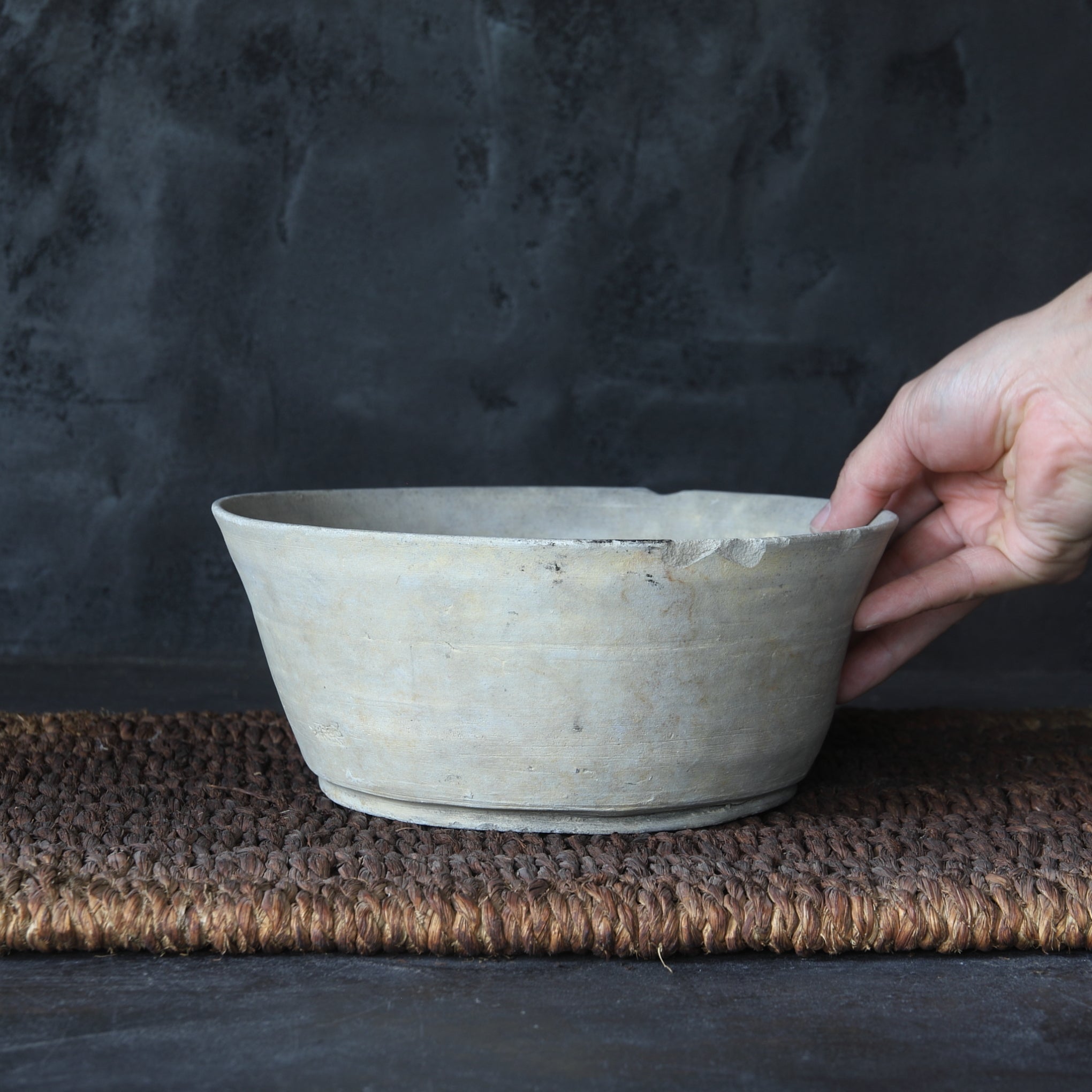 LARGE BOWL, Sue Ware, mino stamp, Nara Period(710–794CE)