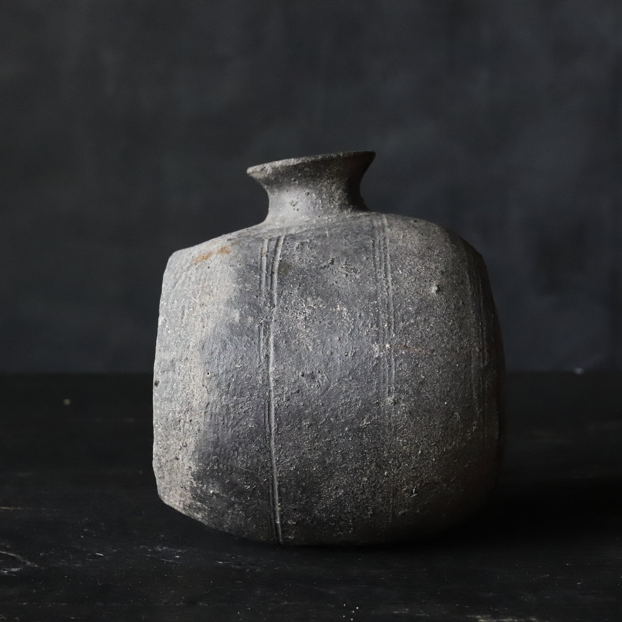 BARREL-SHAPED JAR, Sue Ware, Kofun Period(250-581CE)