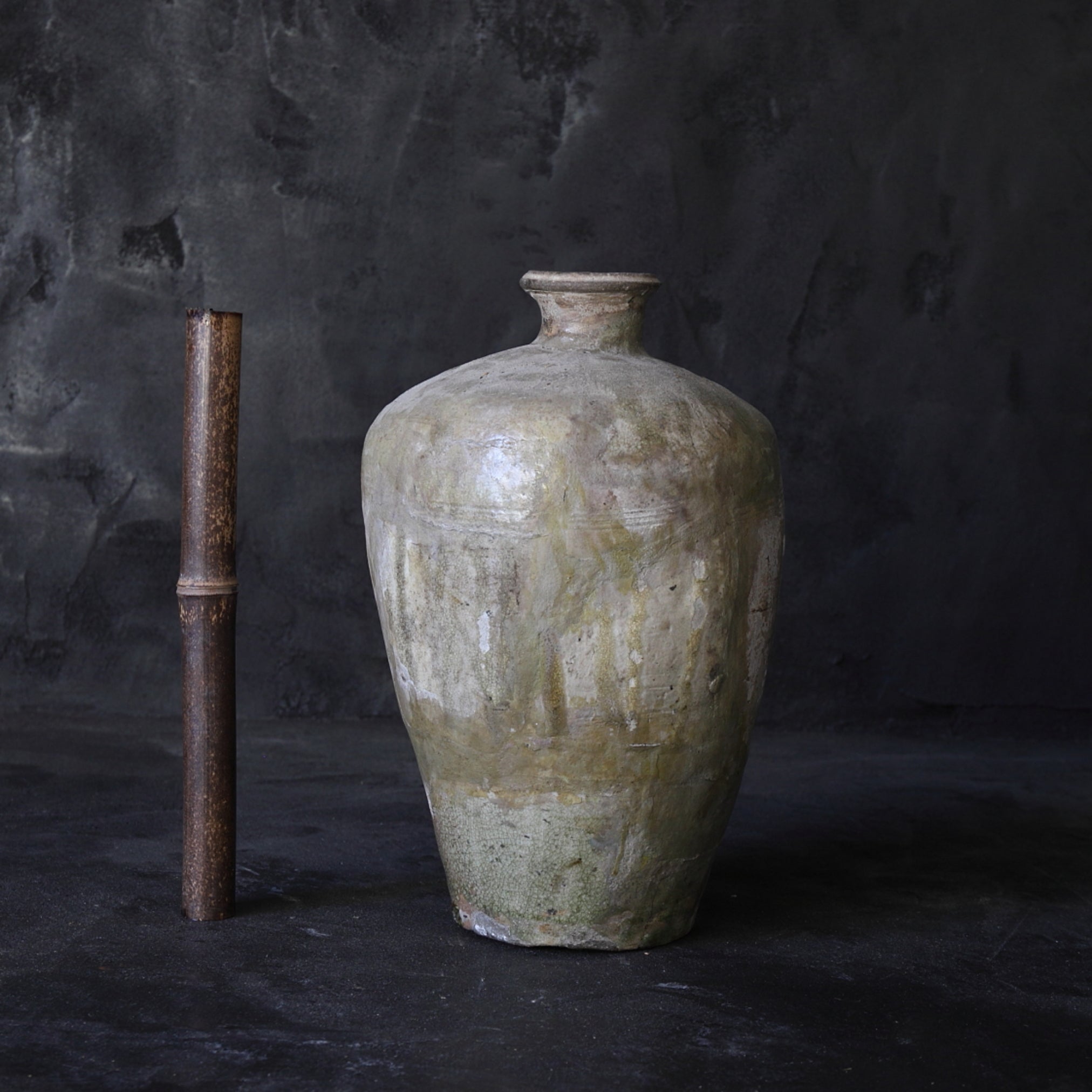 HEISHI, Ko-Seto, ascheglasiert, Kamakura-Zeit(1185–1333 n. Chr.)