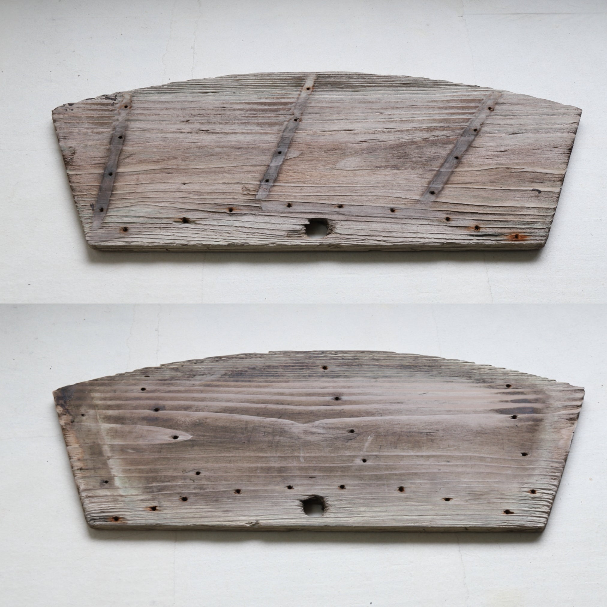 OLD WATER WHEEL BOARD, Antique Material, a1, Meiji Period(1868–1912CE)