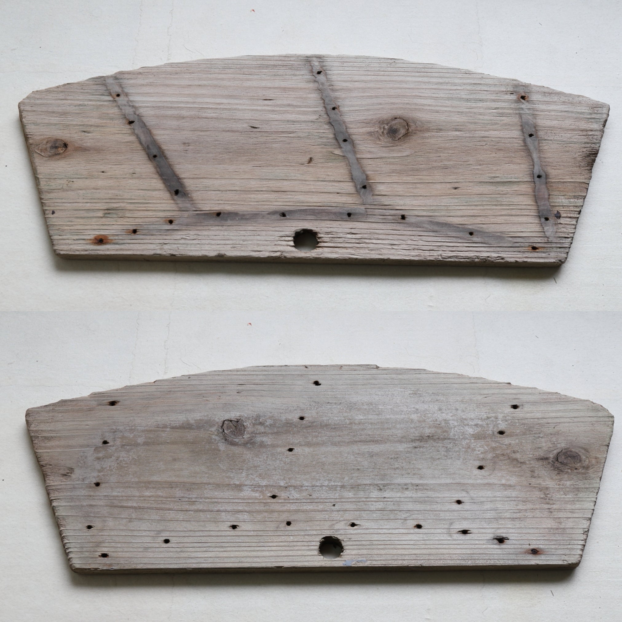 OLD WATER WHEEL BOARD, Antique Material, a5, Meiji Period(1868–1912CE)