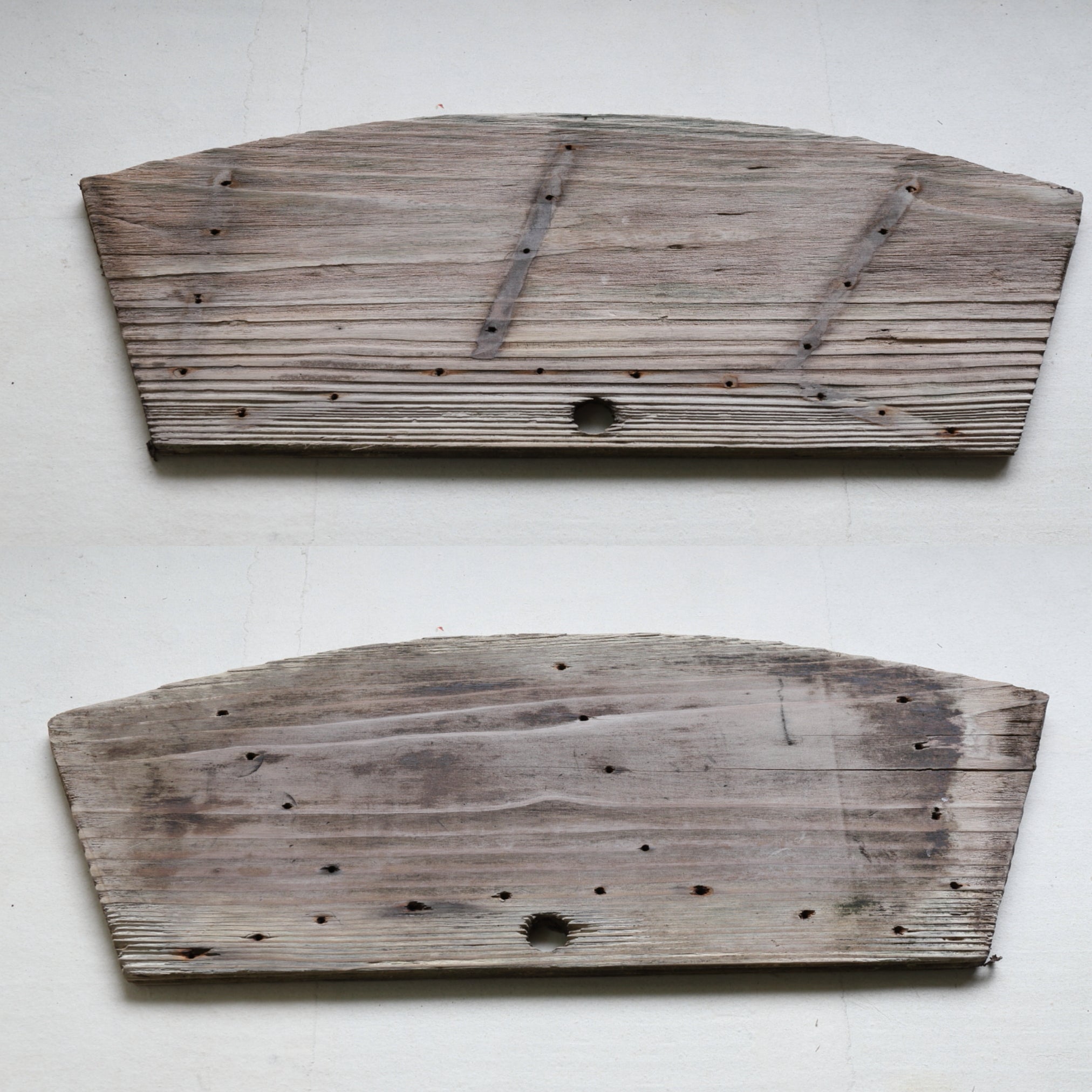 OLD WATER WHEEL BOARD, Antique Material, a6, Meiji Period(1868–1912CE)