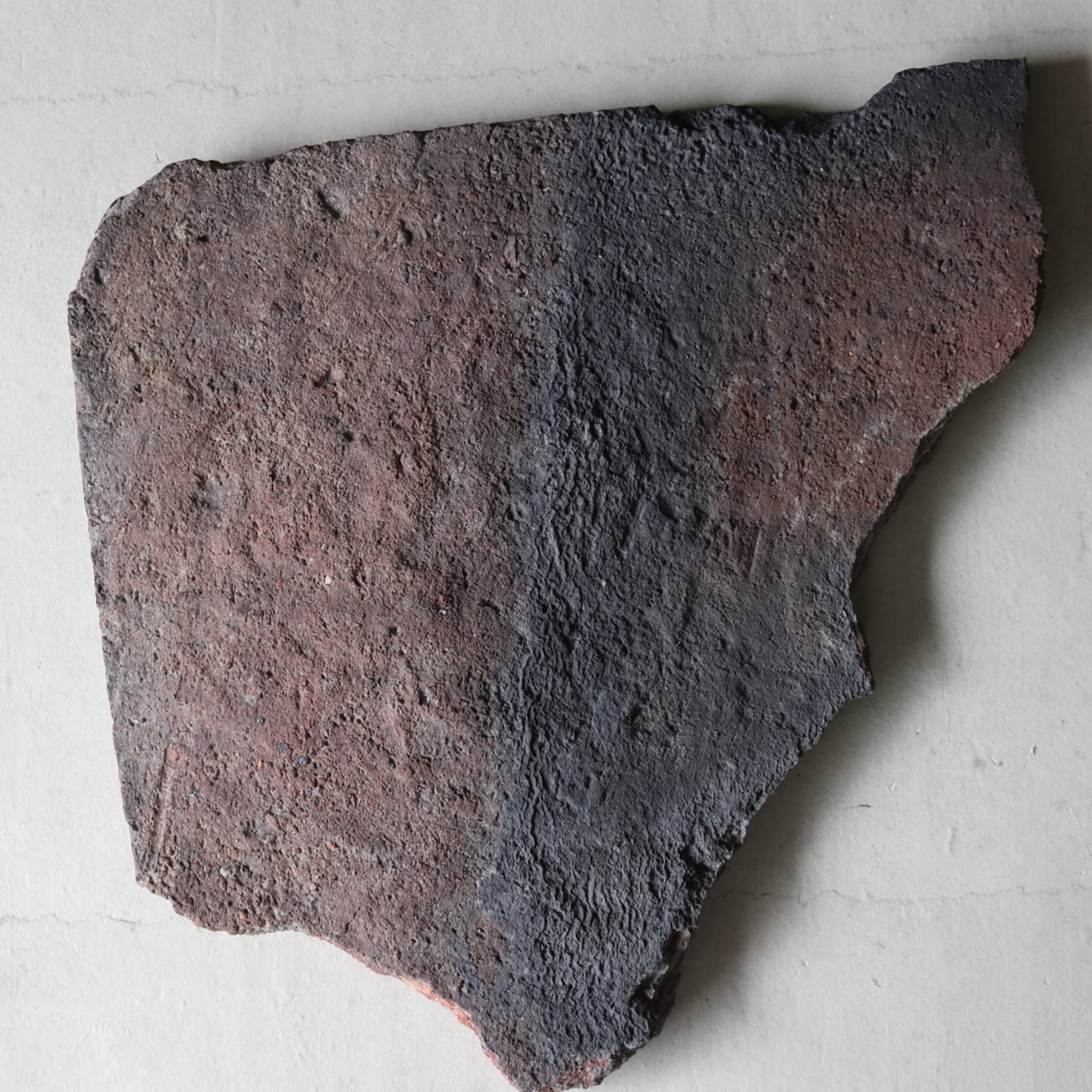 PLACCA IN CERAMICA GRANDE, Shigaraki / Strumento da forno(frammento), Periodo Edo(1603–1867 d.C.)