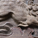 中国アンティーク 古い神獣板 一対