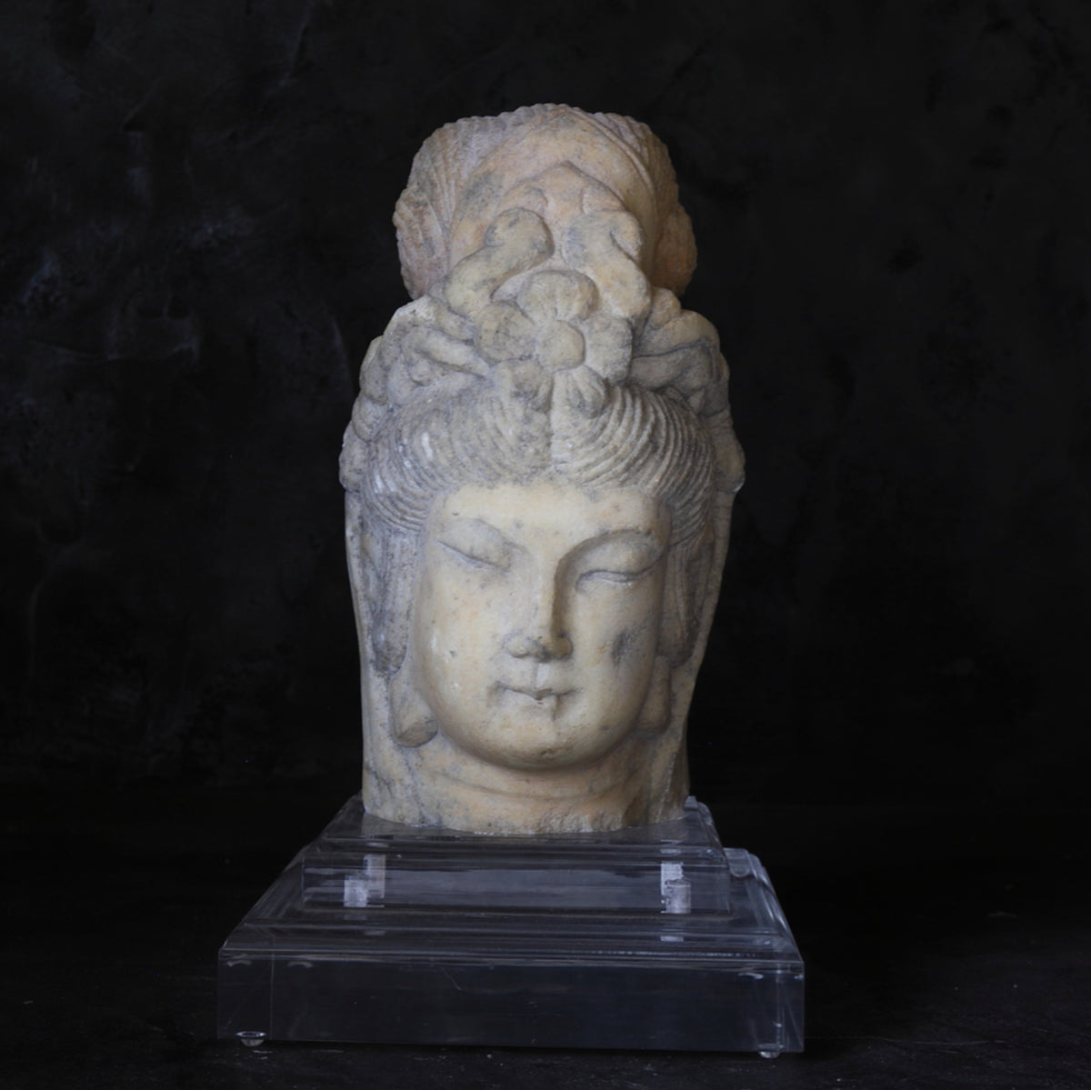 北齊 白玉仏首（古代：3–12世紀） | 入蘆花（ロカニイル）