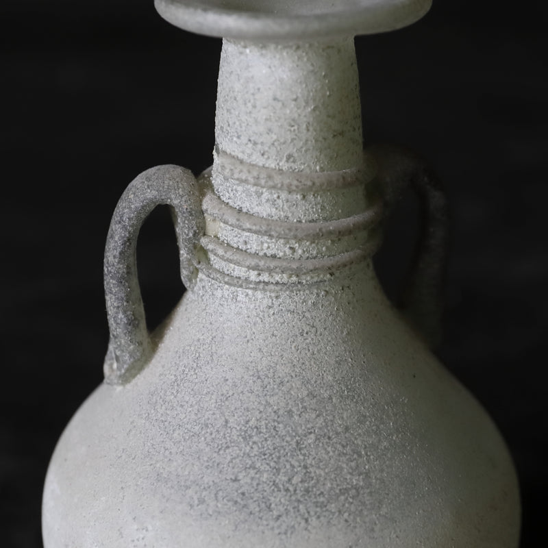 古代 ローマンガラス 双耳付小瓶 3世紀以前