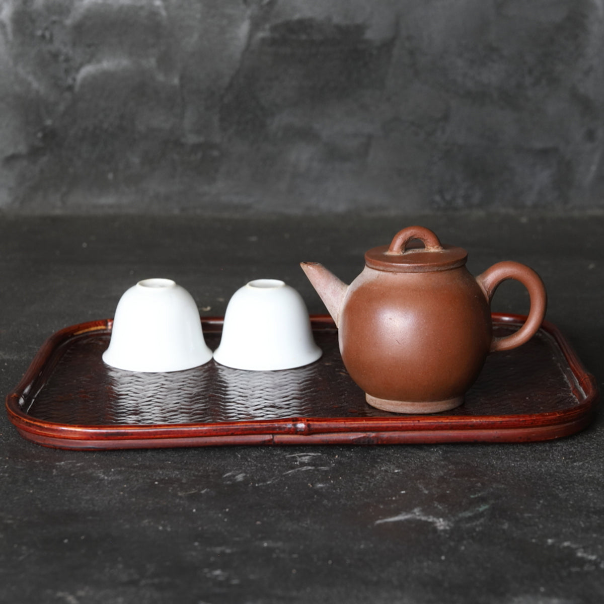 大正–昭和時代 網代煎茶盆（1912–1989CE） | 入蘆花（ロカニイル）