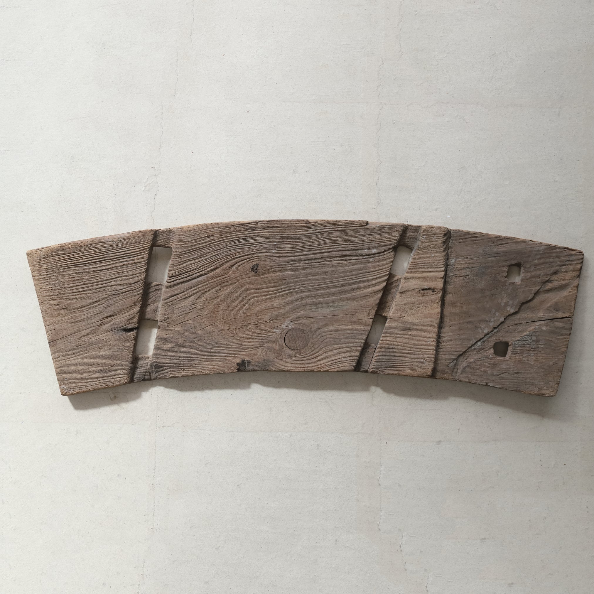 VIEILLE PLANCHE DE ROUE À AUBES, Matériau ancien, Période Meiji(1868–1912 apr. J.-C.)