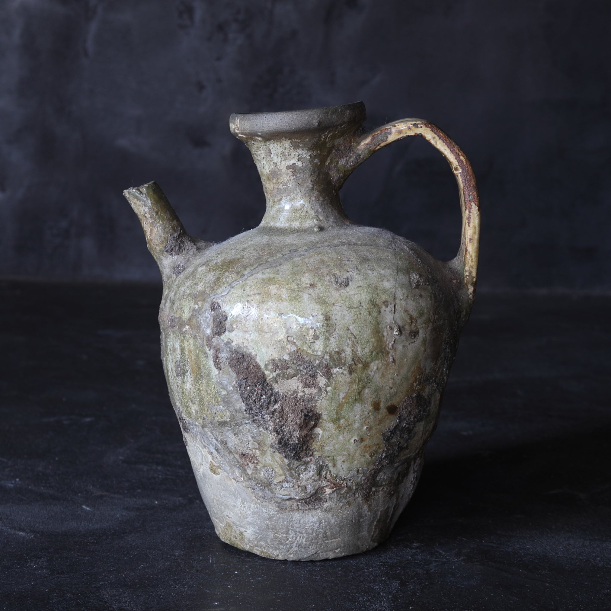 BROCCA, Ko-Seto, smaltato a cenere, Periodo Kamakura(1185–1333 d.C.)