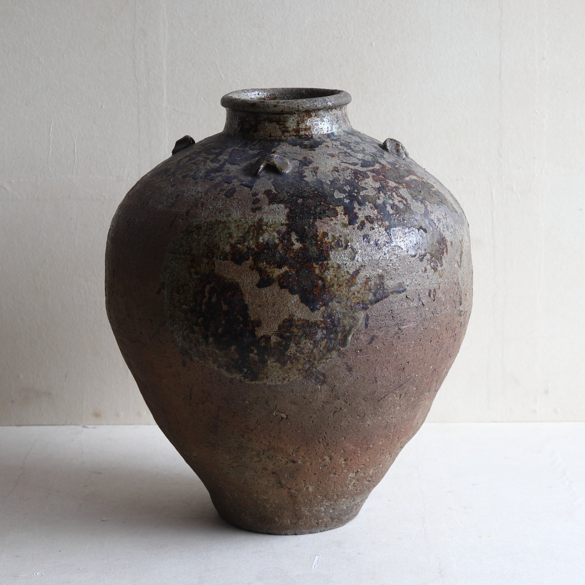 OLD FOUR-HANDLED JAR, Tamba, Edo Period(1603–1867CE)