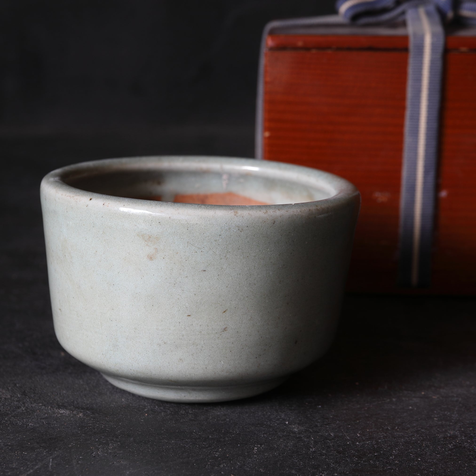 龍泉窯 七官青磁筒香炉 明時代/1368-1644CE 