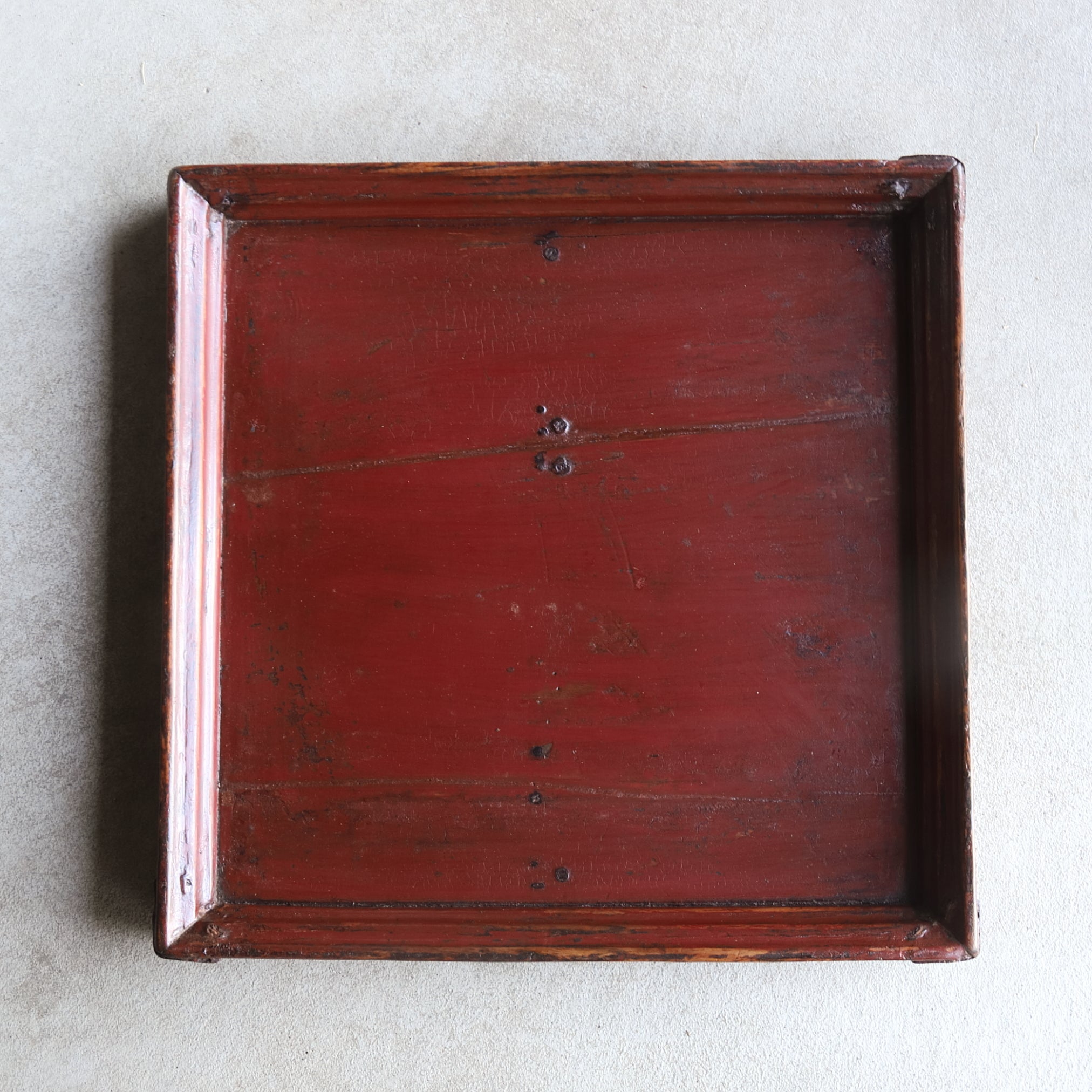 VASSOIO DI LEGNO GRANDE, A forma di quadrata, a1, Dinastia Joseon(1392–1897 d.C.)
