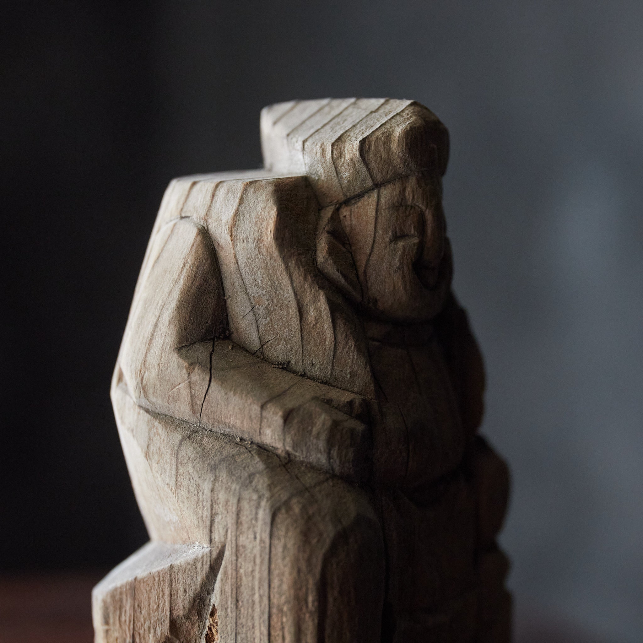 Withered wooden statue of Daikokuten Edo period/1603-1867CE