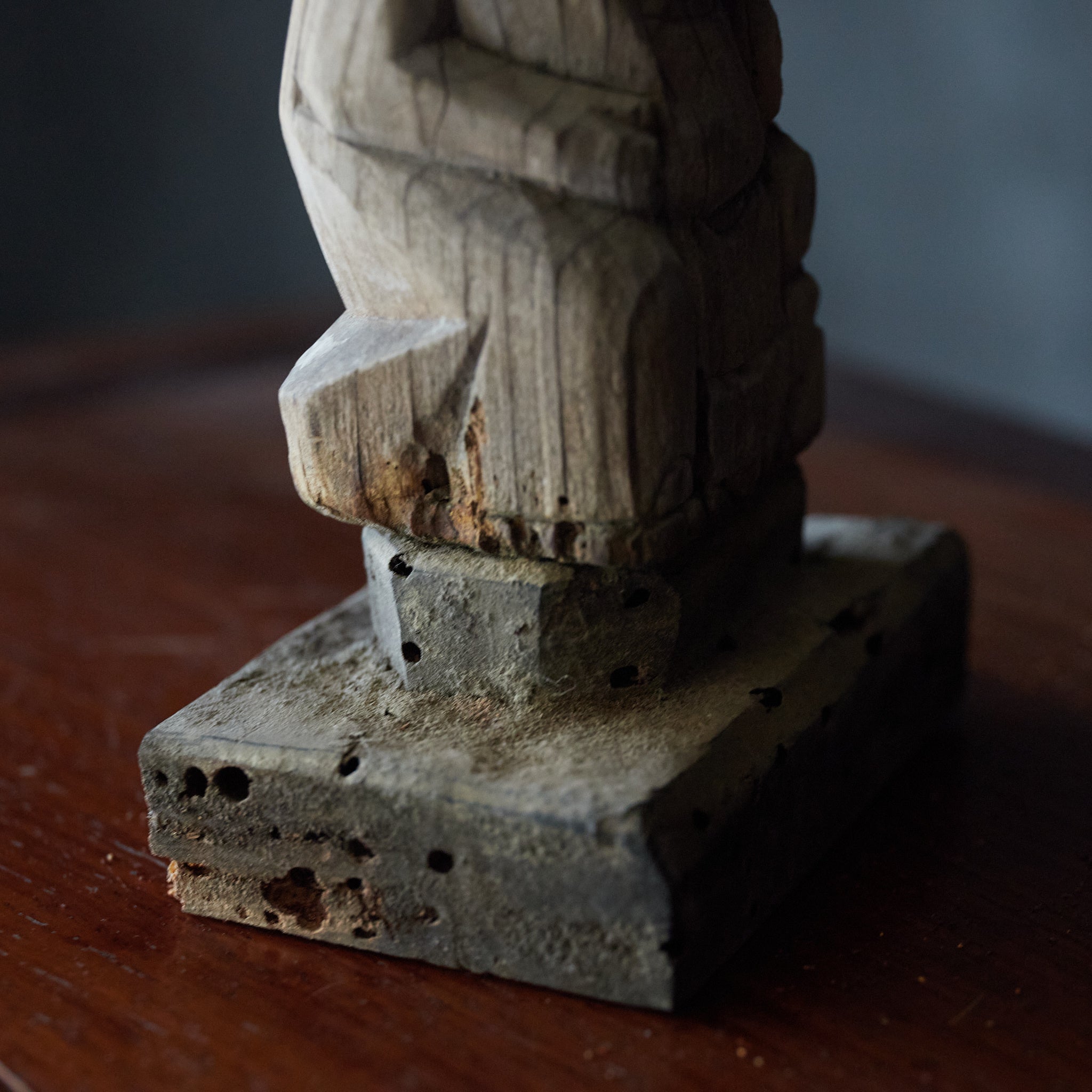 Withered wooden statue of Daikokuten Edo period/1603-1867CE