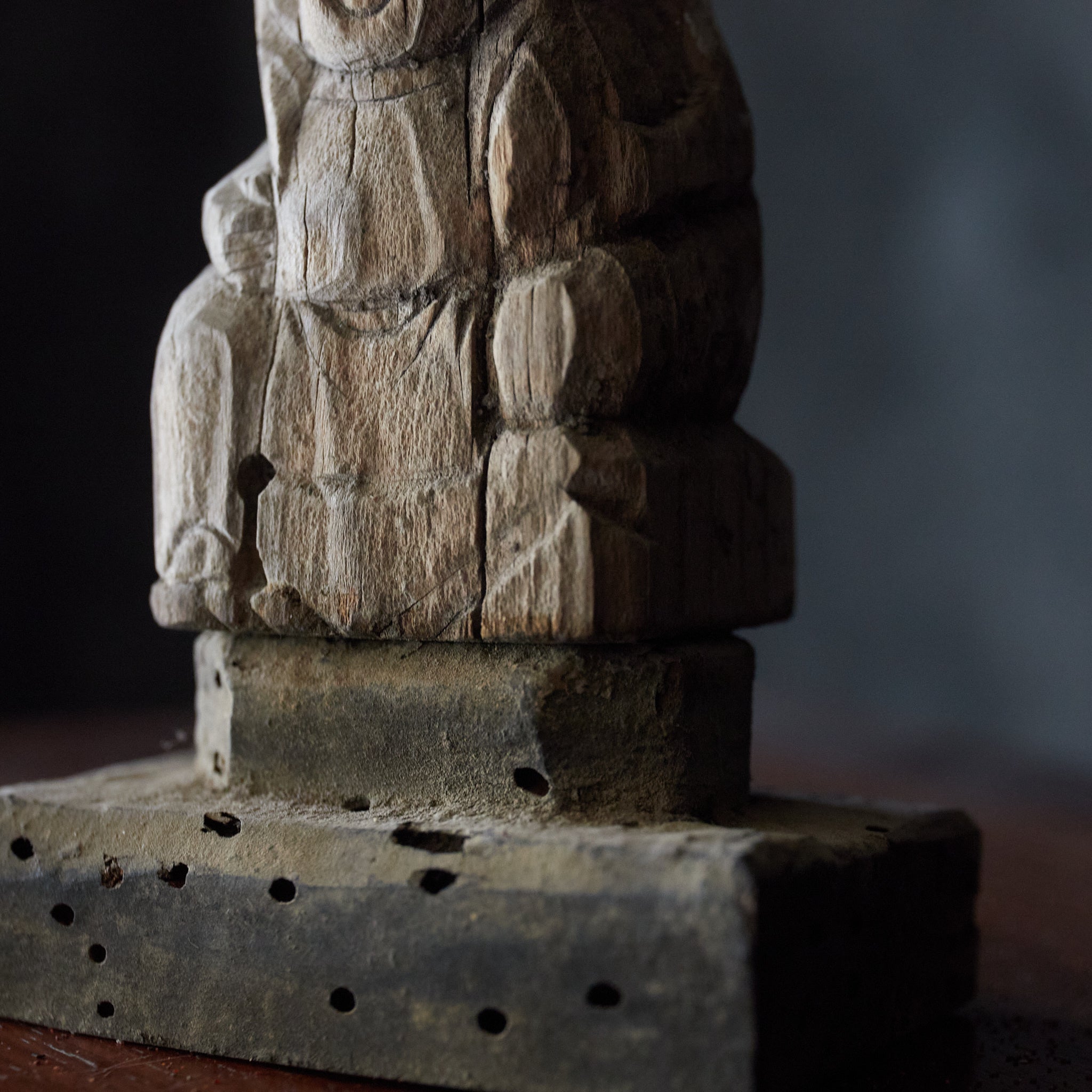 Withered wooden statue of Daikokuten Edo period/1603-1867CE