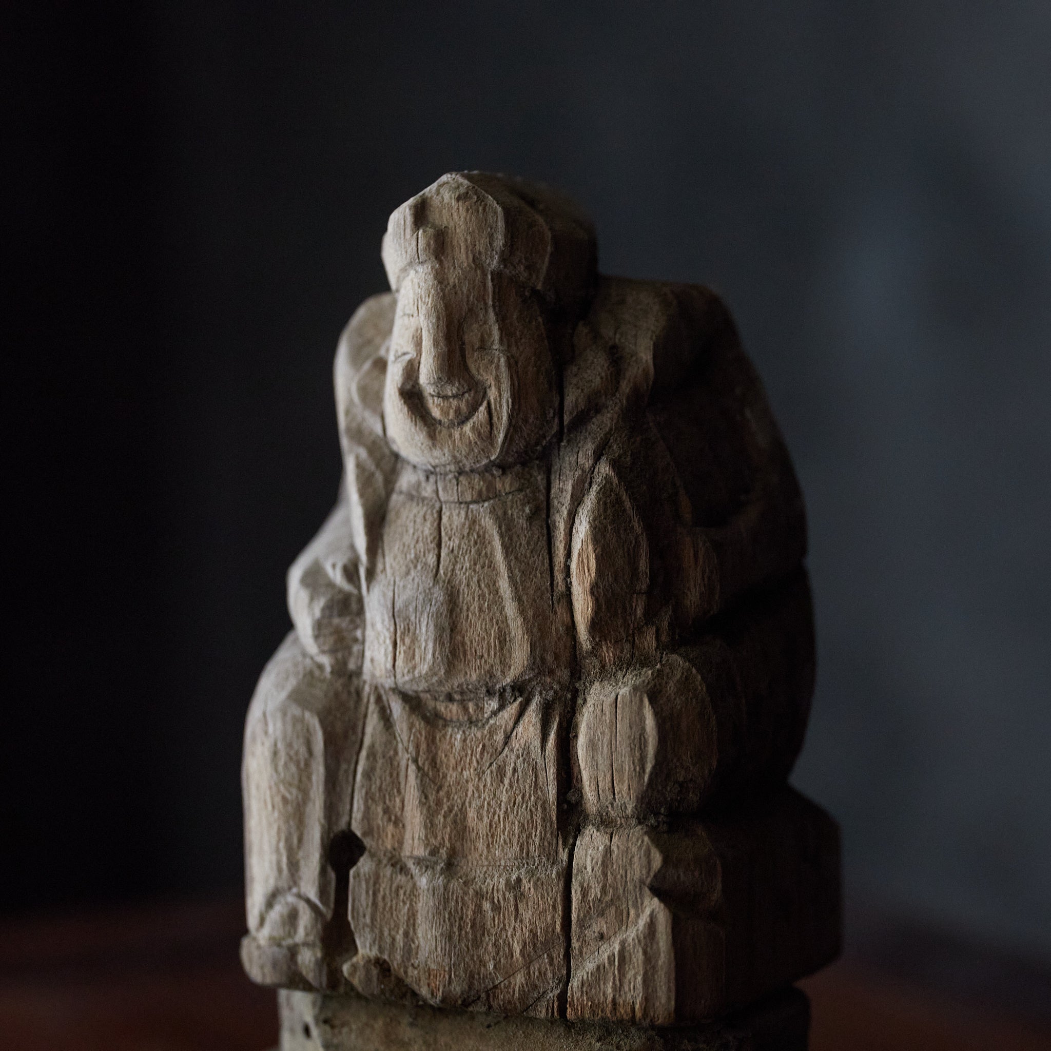 Withered wooden statue of Daikokuten Edo period/1603-1867CE