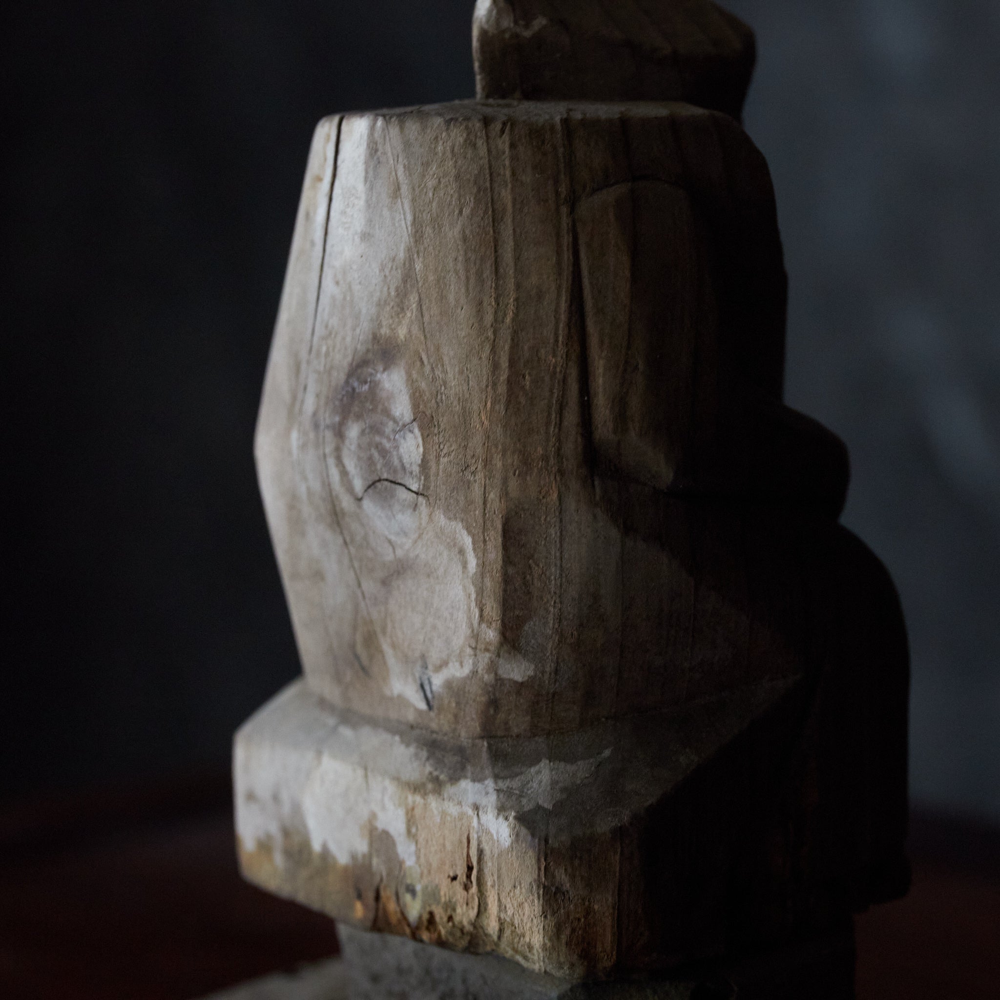 ESTATUA DE DAIKOKUTEN DE MADERA, Período Edo（1603–1867 d. C.）