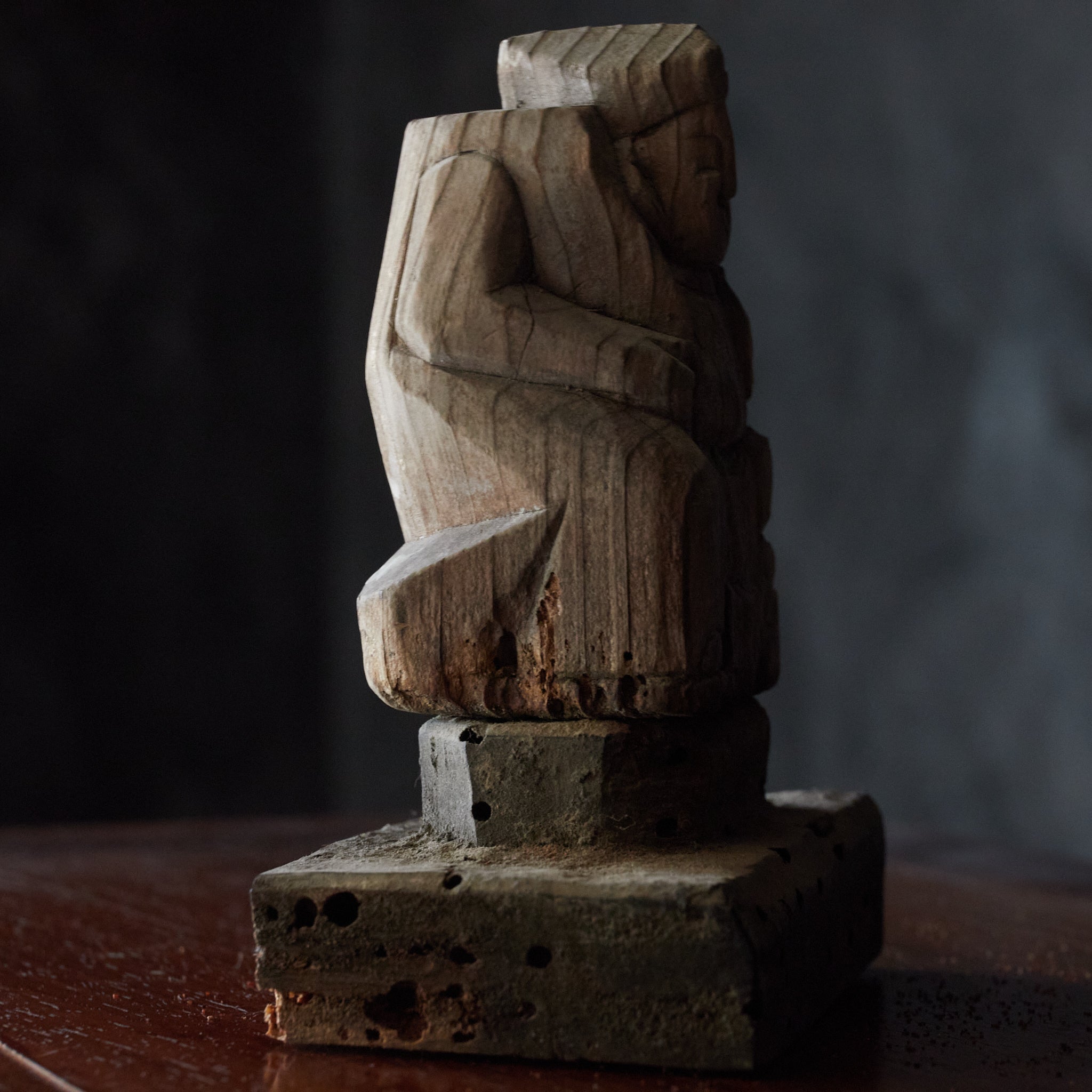 ESTATUA DE DAIKOKUTEN DE MADERA, Período Edo（1603–1867 d. C.）