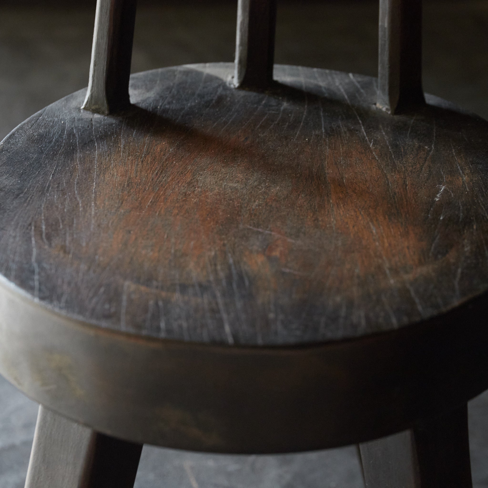 Antique wooden chair, flower stand, vintage, 19th-20th century