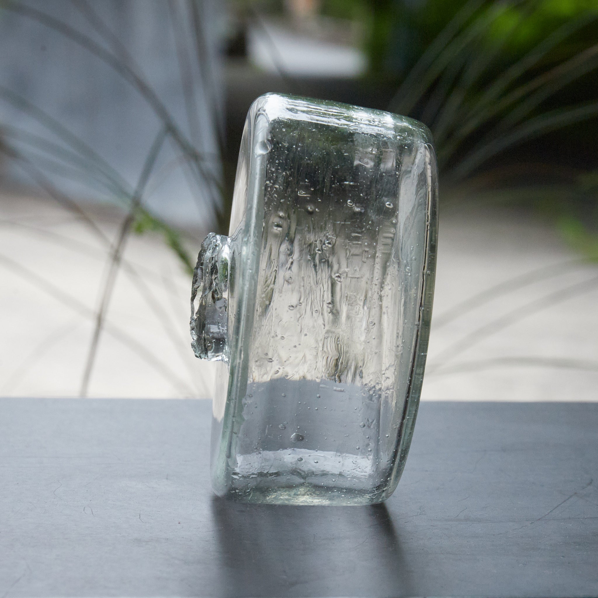 Antique swaying glass bottle from the Taisho period/1912-1926CE