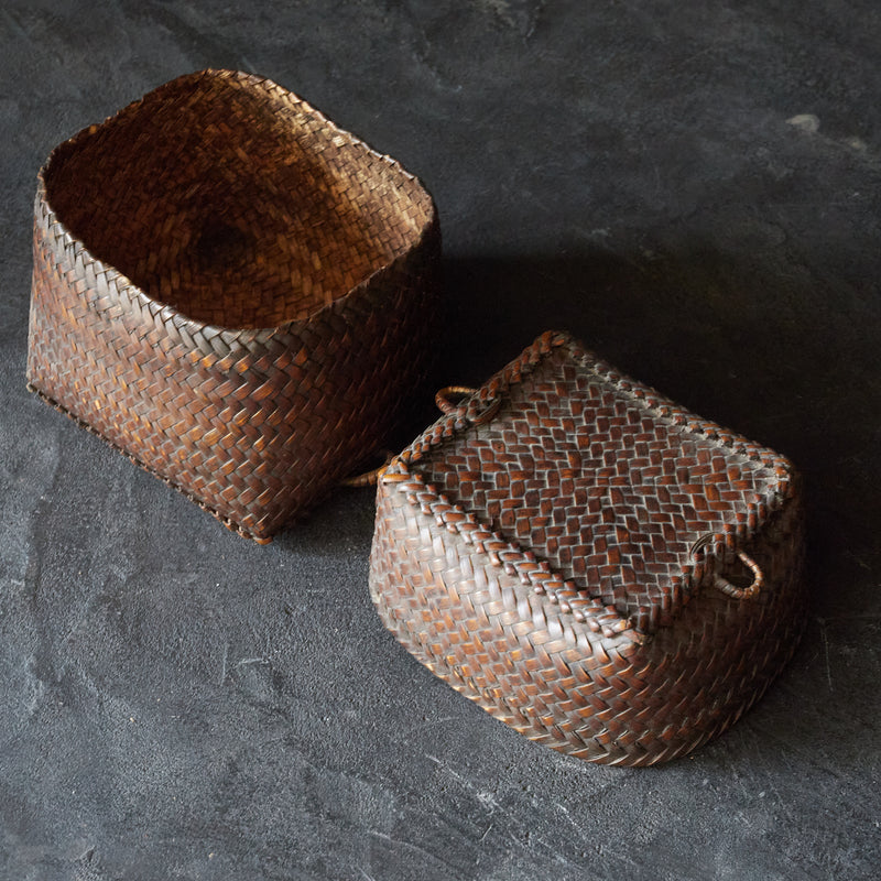 Sencha tea box, Ifugao rice basket, 16th-19th century
