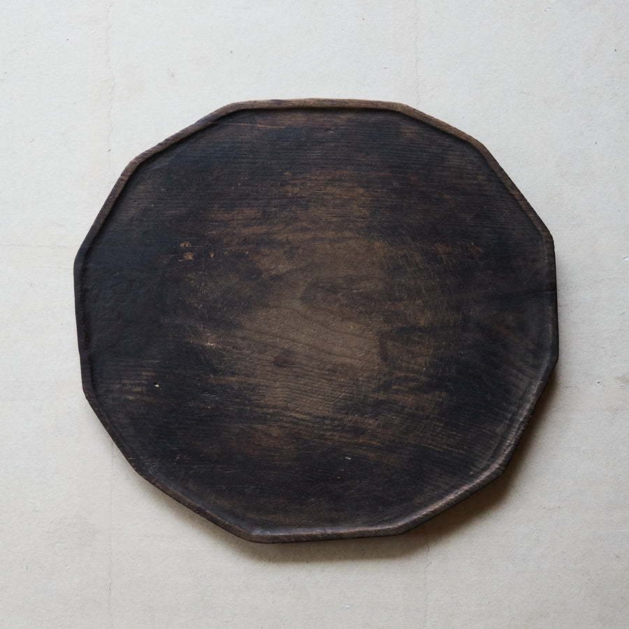 李朝 輪花小盤（ソバン）の天板 みたて茶盆（1392–1897 CE）