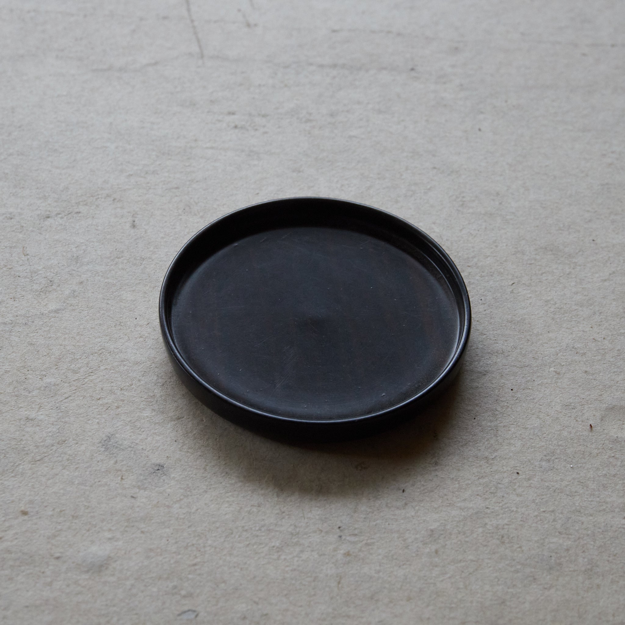 Sencha teapot stand, black ebony, teapot stand, Showa period/1926-1989CE