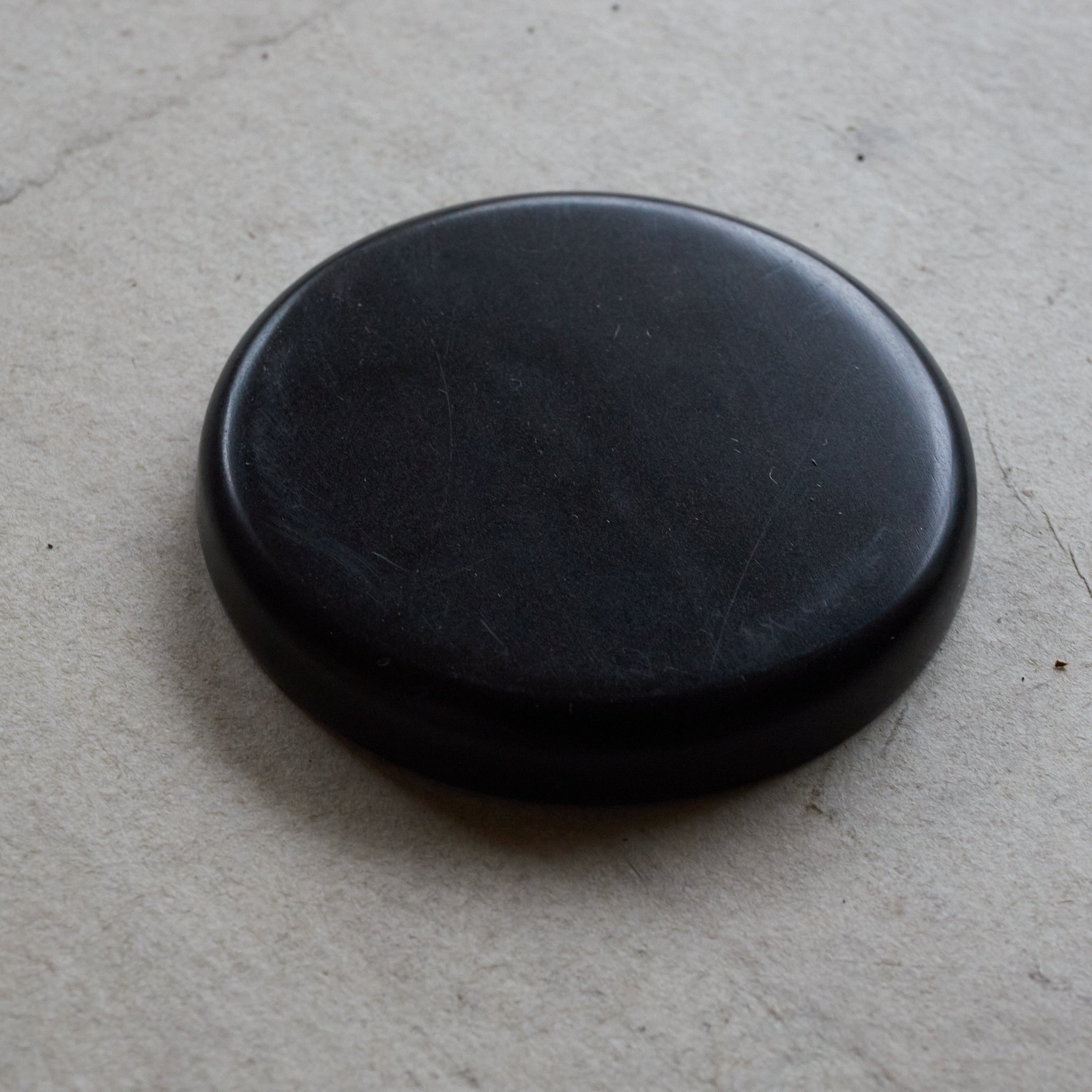 Sencha teapot stand, black ebony, teapot stand, Showa period/1926-1989CE