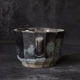 Yi Dynasty, Rusted Stone Brazier with Ring, Yi Dynasty/1392-1897CE