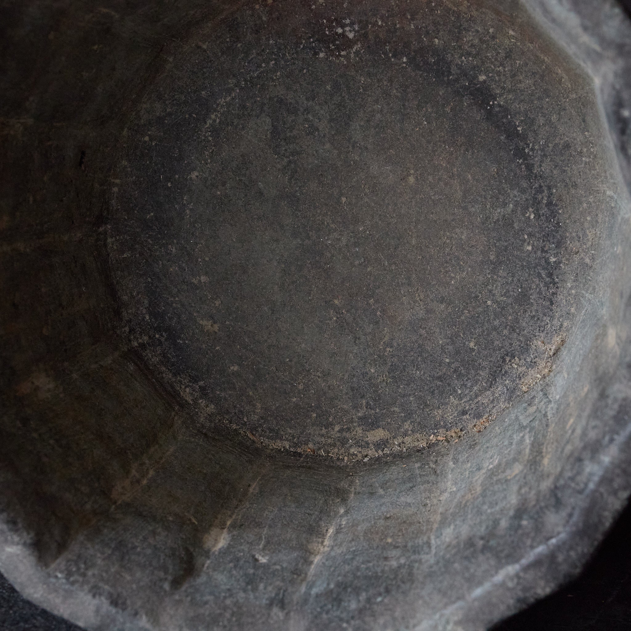 Yi Dynasty, Rusted Stone Brazier with Ring, Yi Dynasty/1392-1897CE