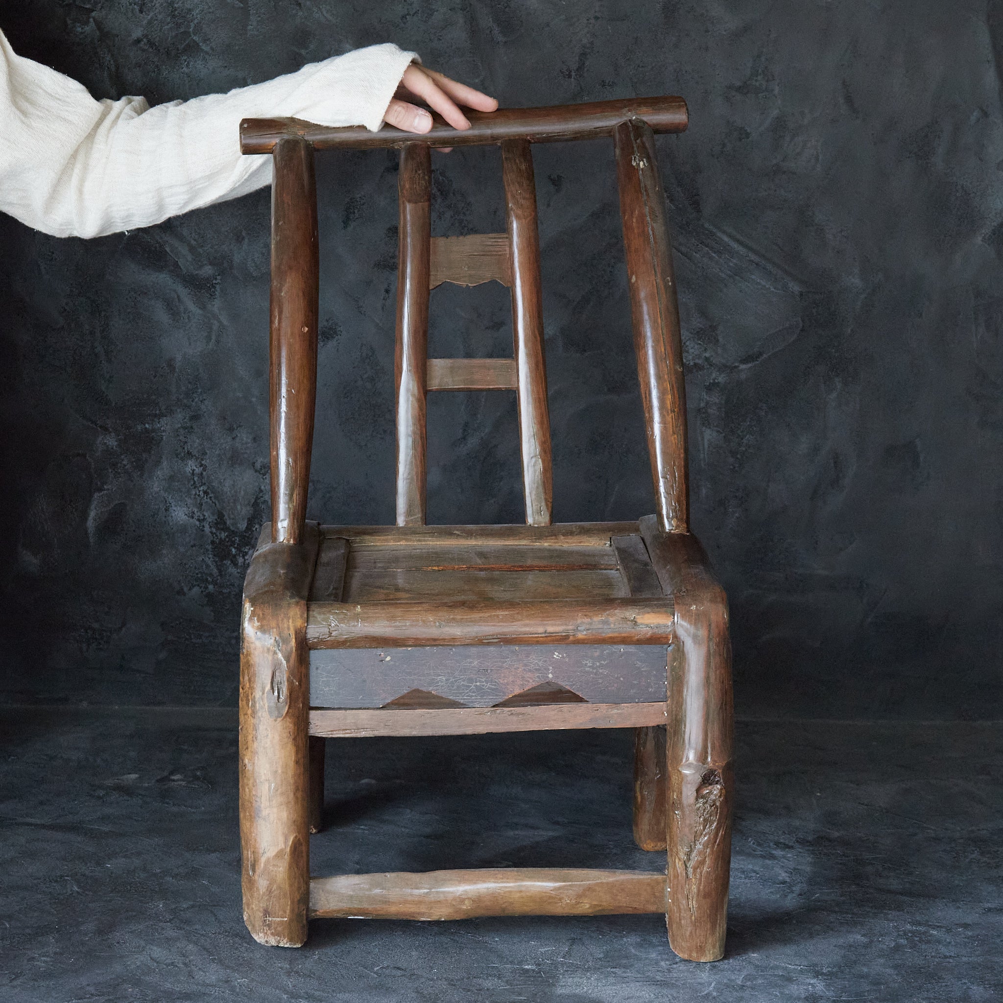 Ancient Wooden Folk Chair, Qing Dynasty/1616-1911CE