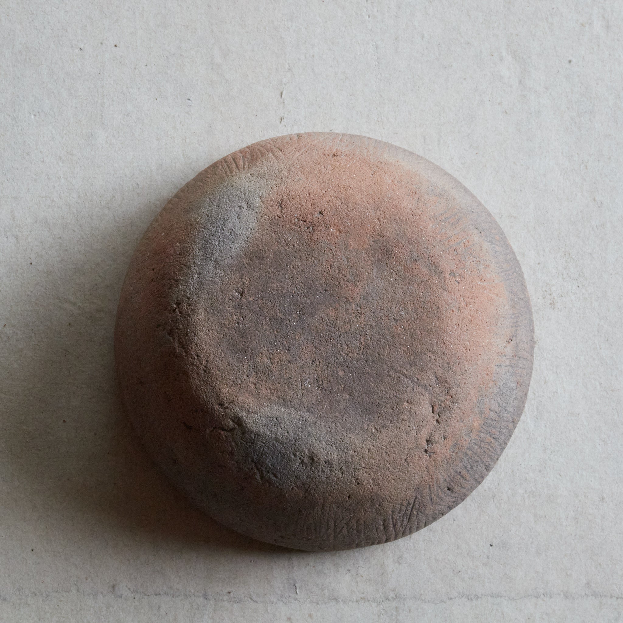 BOWL-SHAPED EARTHENWARE, Haji Ware, with incised lines, Heian Period（794–1185CE）