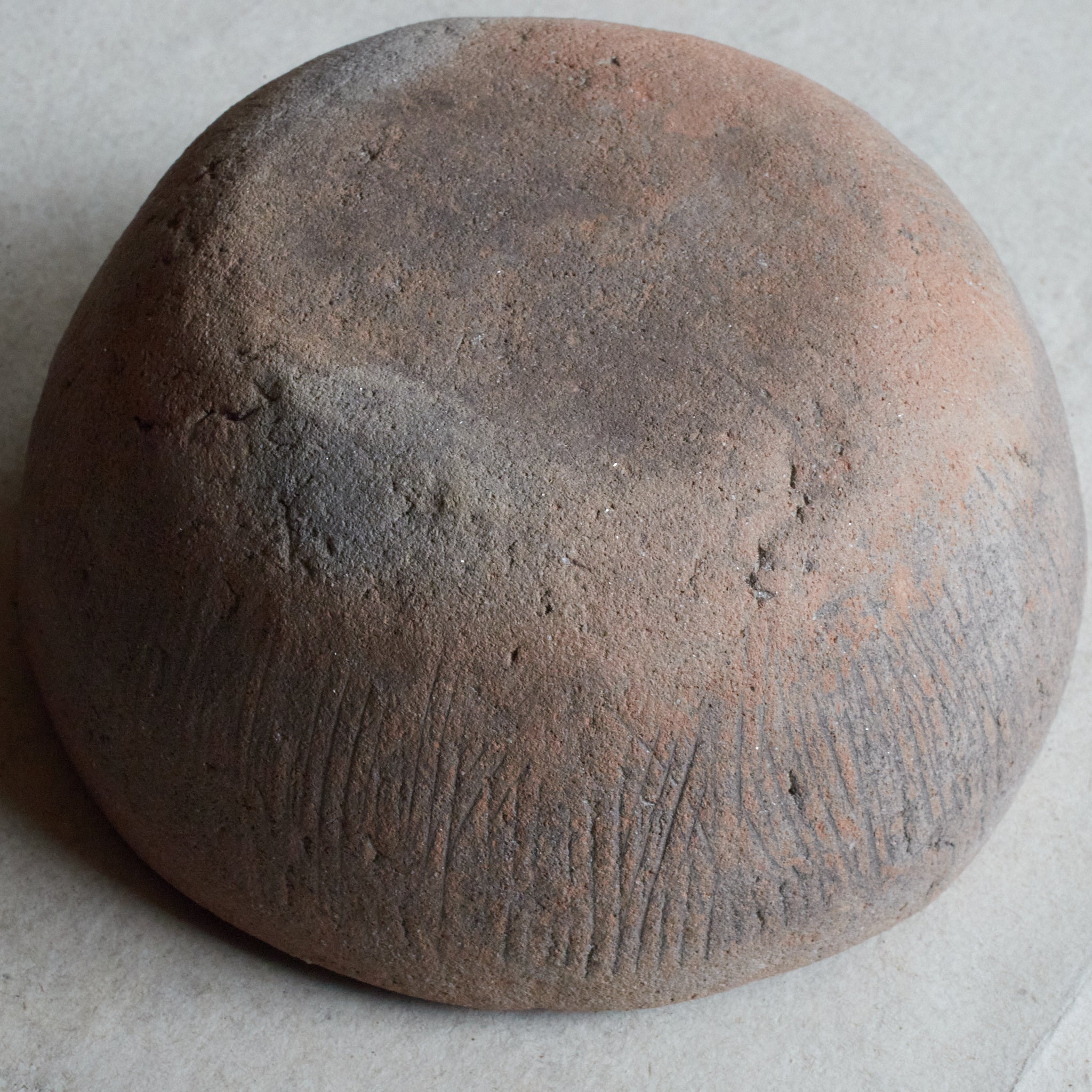 BOWL-SHAPED EARTHENWARE, Haji Ware, with incised lines, Heian Period（794–1185CE）