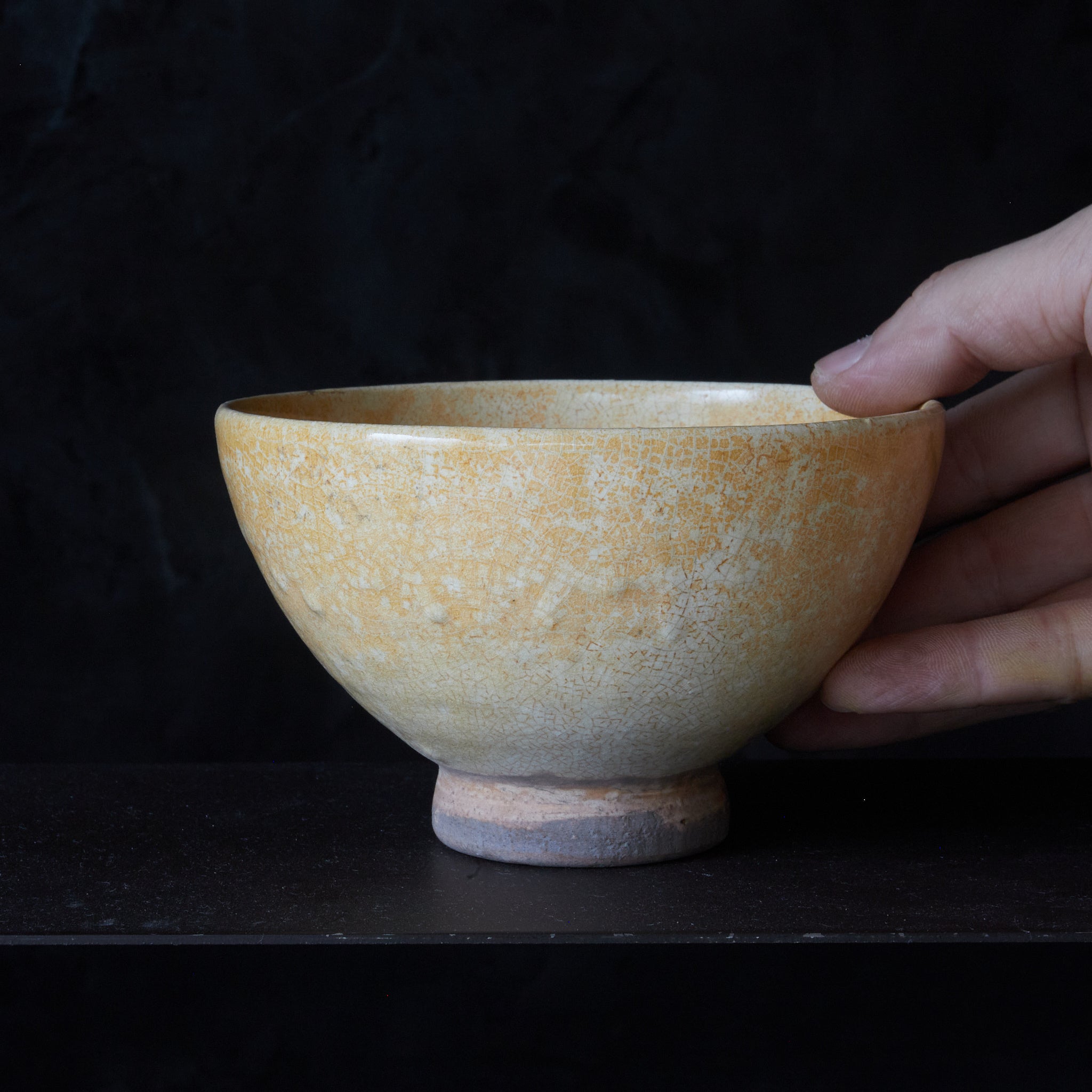 Khmer ash-glazed tea bowl, 12th-16th century