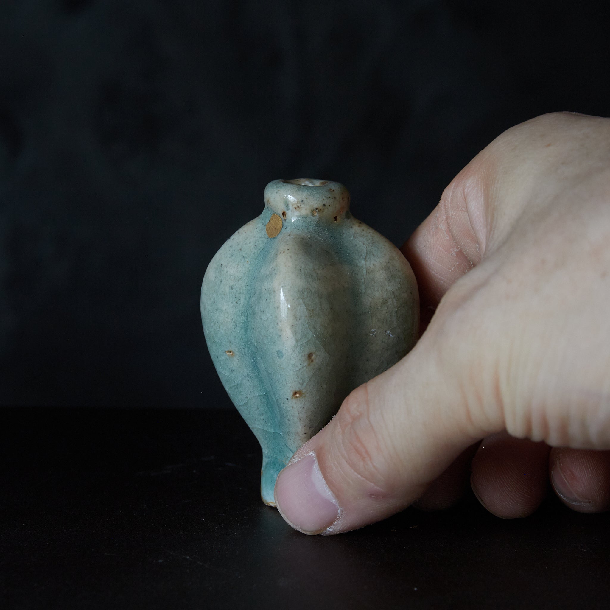 Blue and white porcelain four-fish shaped vase, Ming Dynasty/1368-1644CE