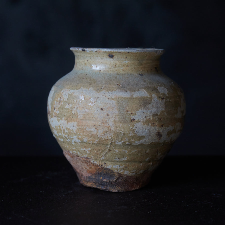 室町時代 古瀬戸 灰釉小壺（1336–1573 CE）