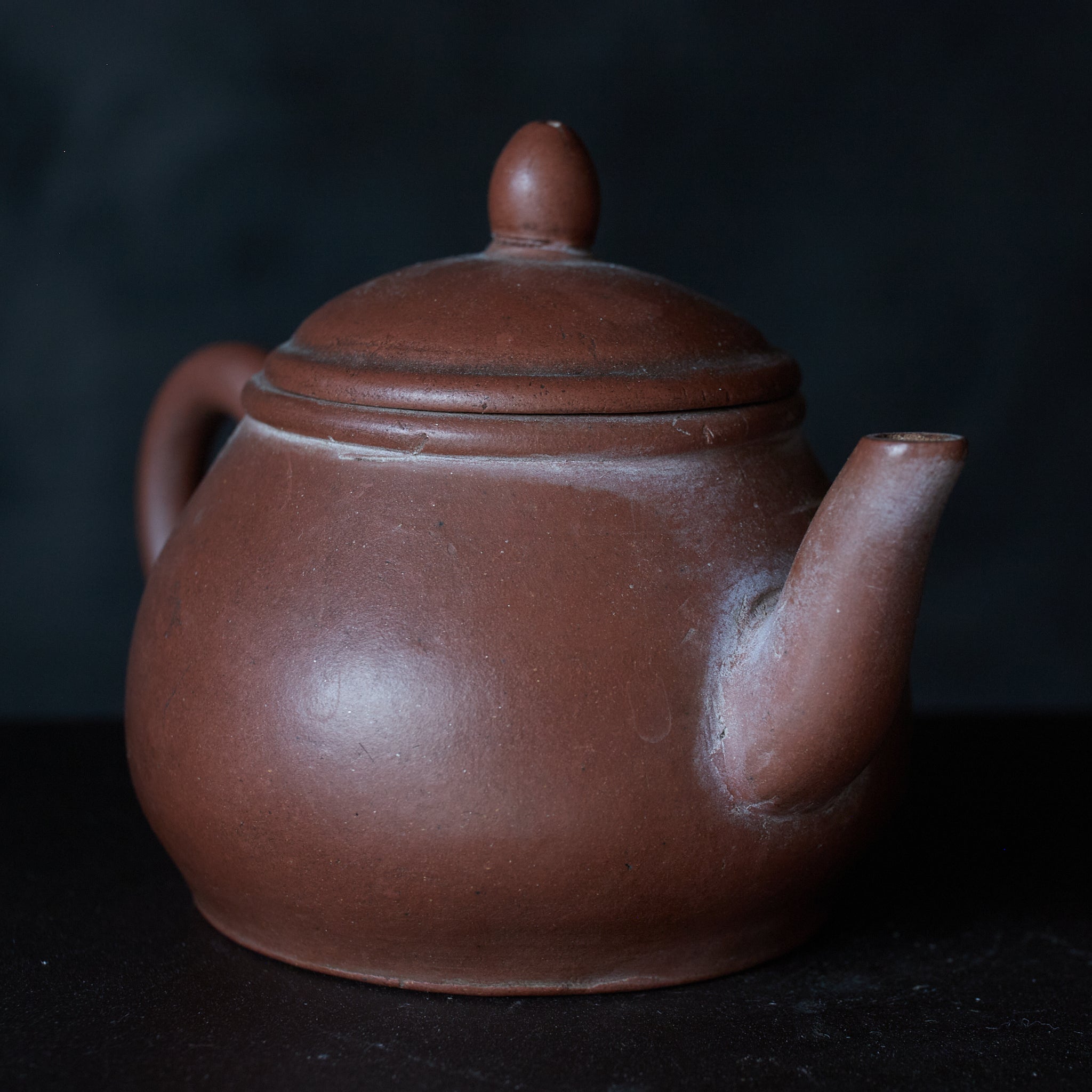 Qing Vermillion mud ancient tea pot Qing Dynasty/1616-1911CE